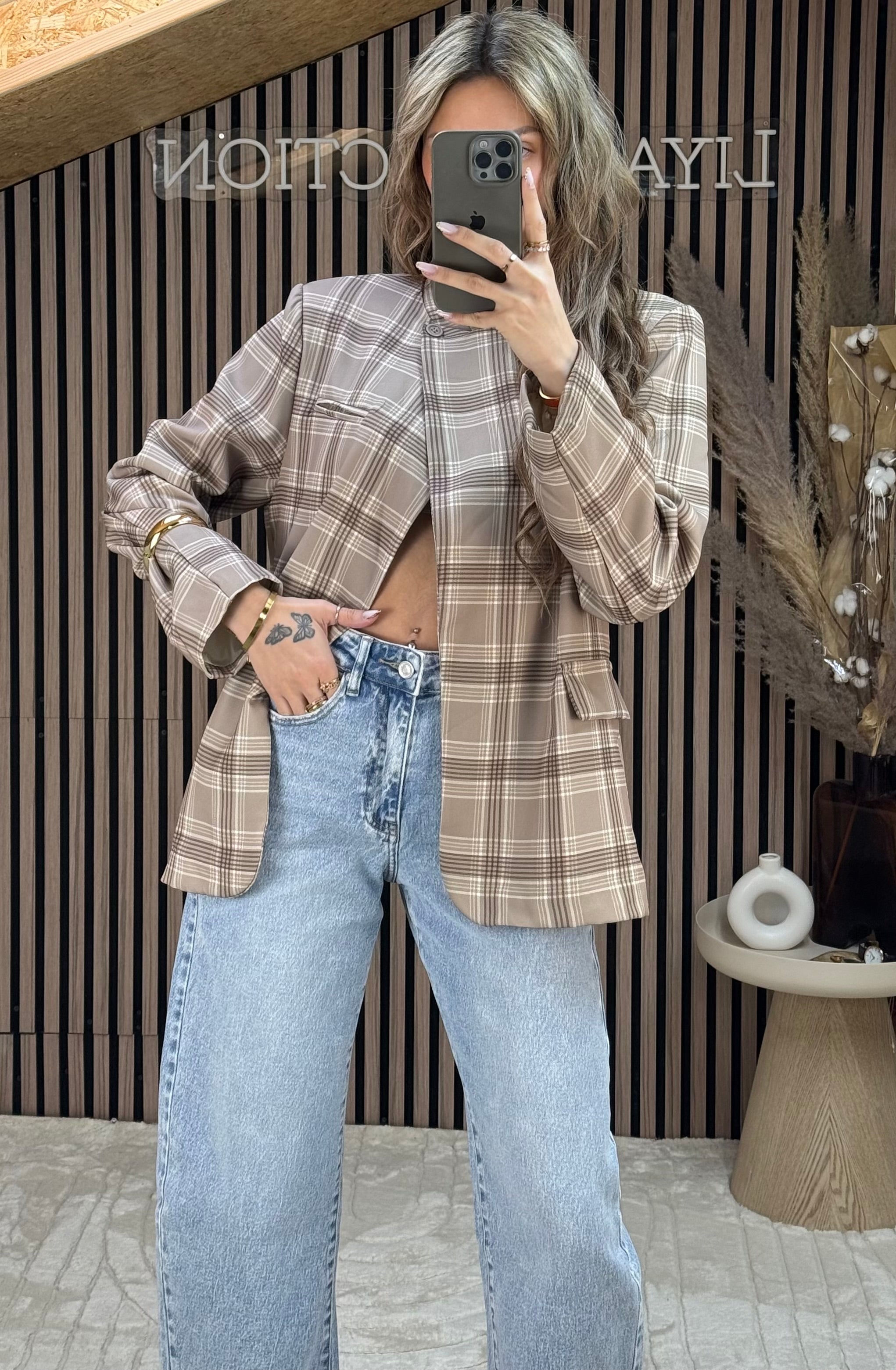 Blazer Ava col beige