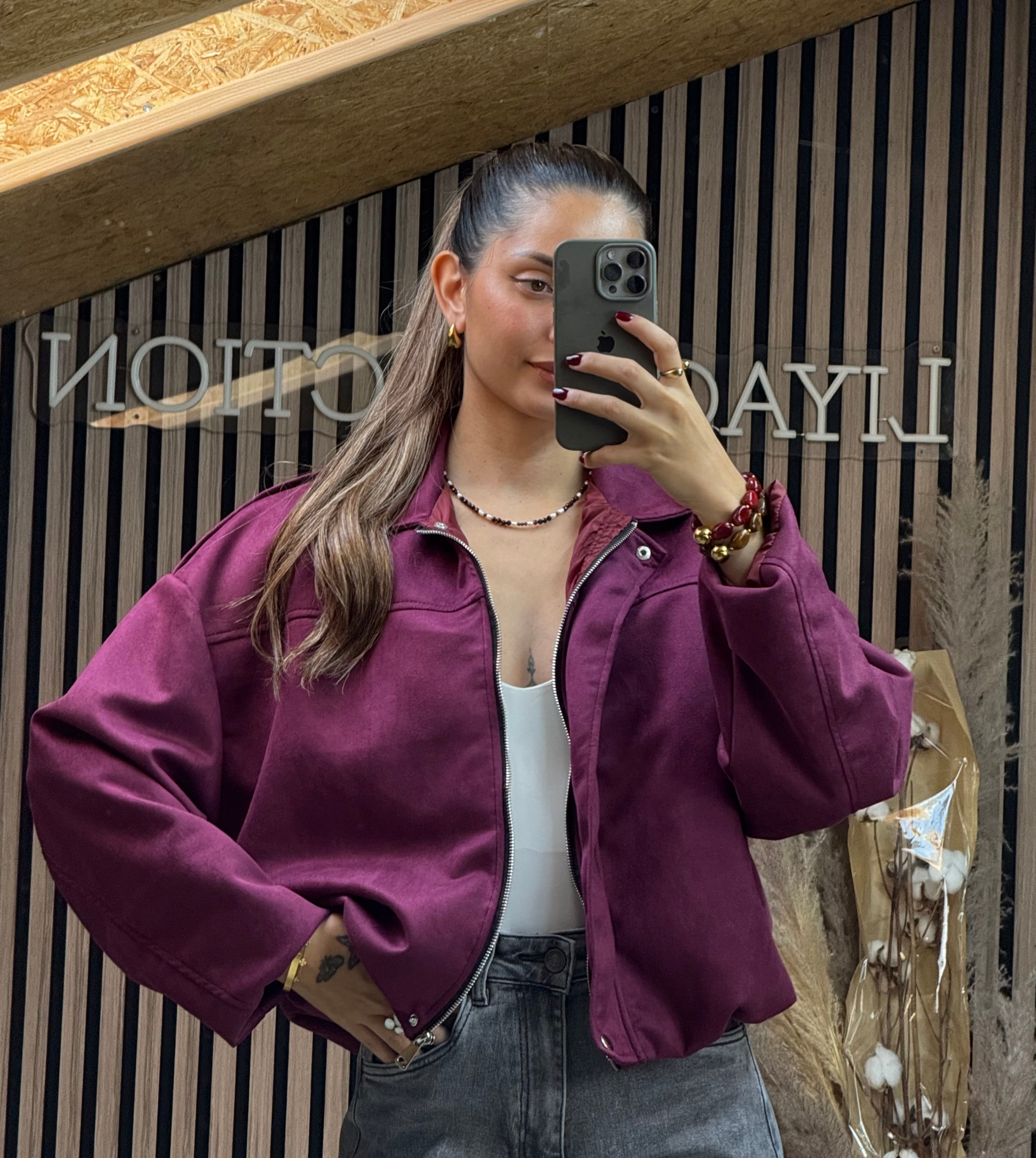 Veste Zayma Prune