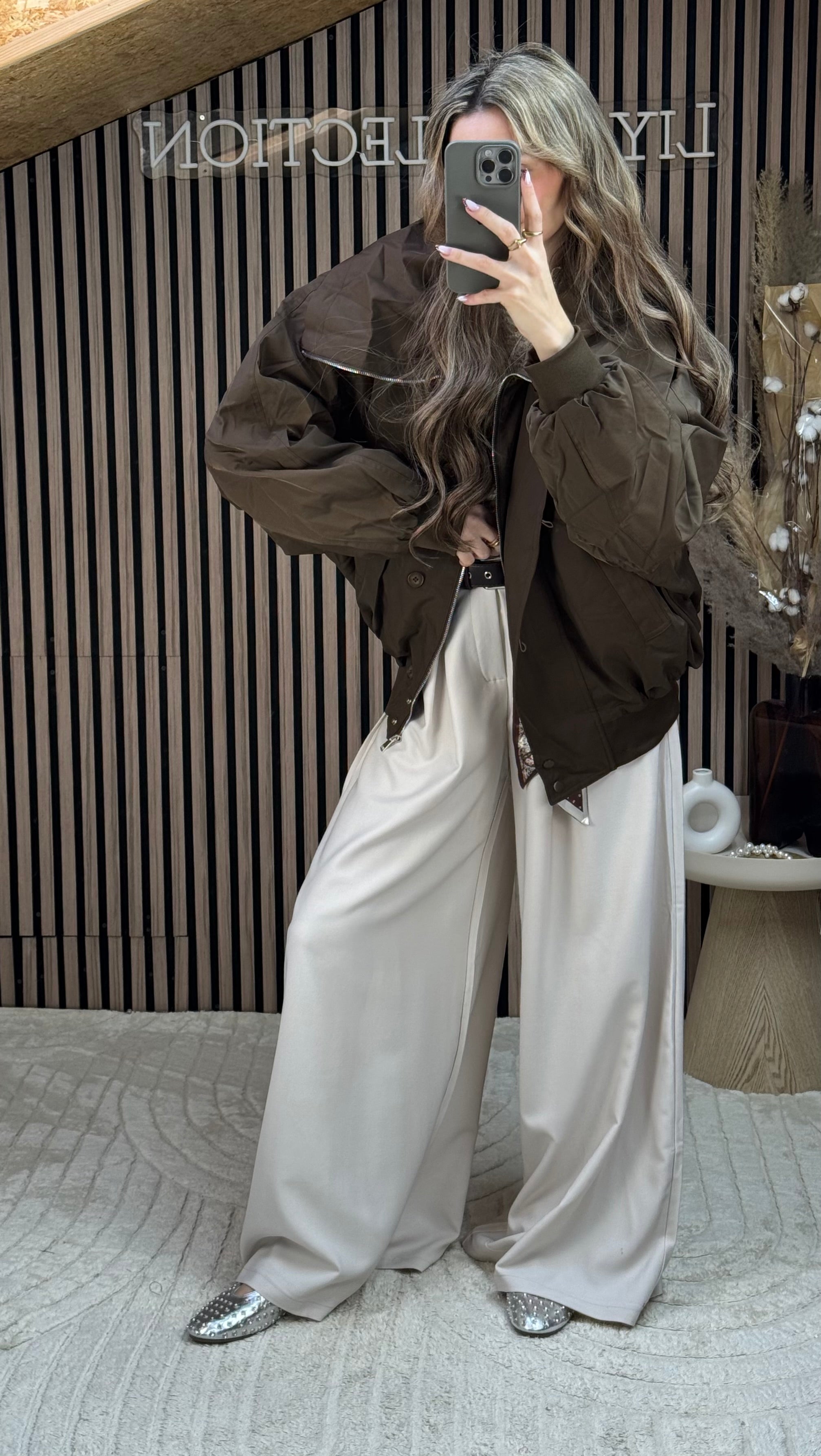 Veste oversize Marron