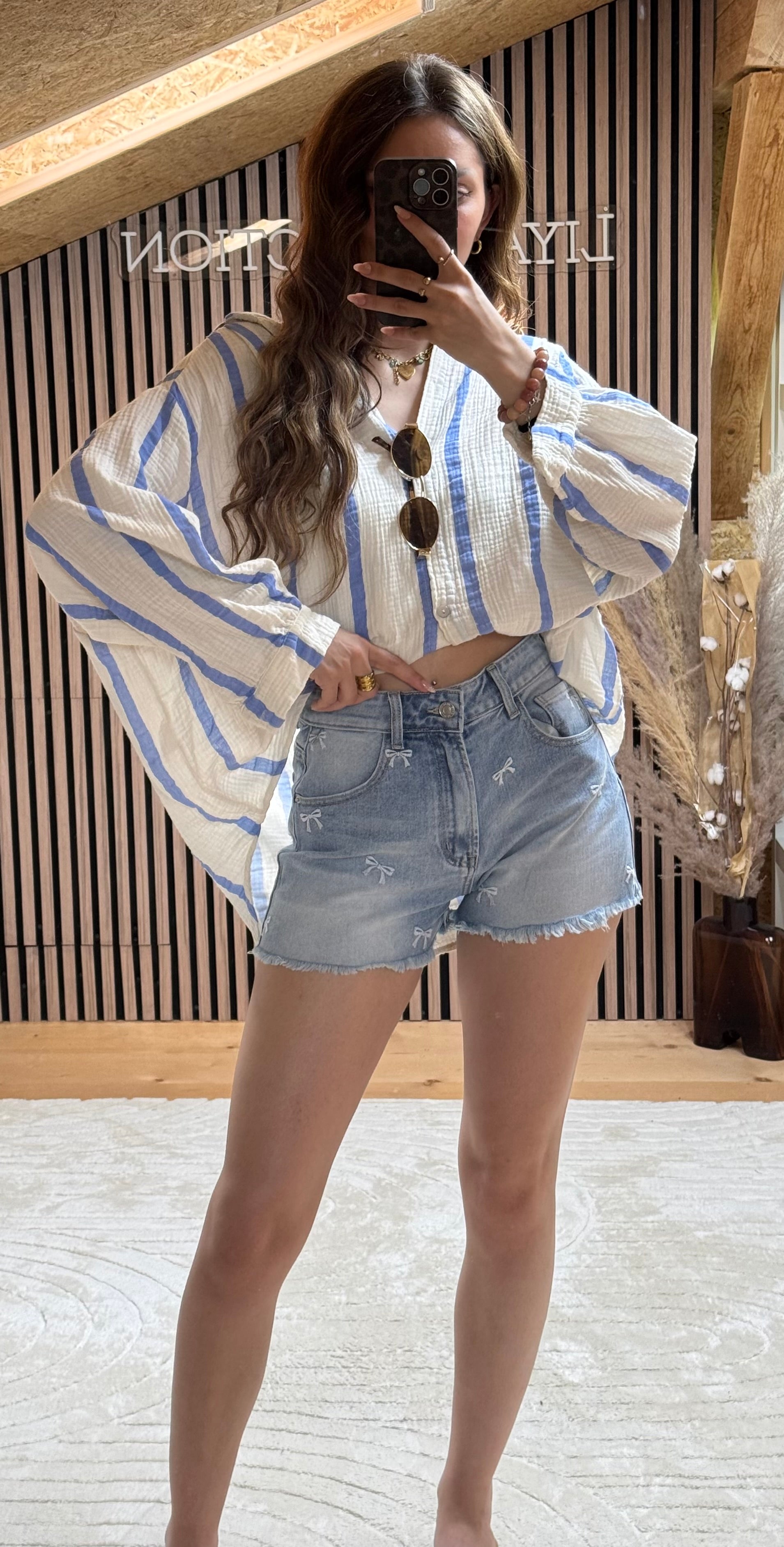 Short Noeud Bleu
