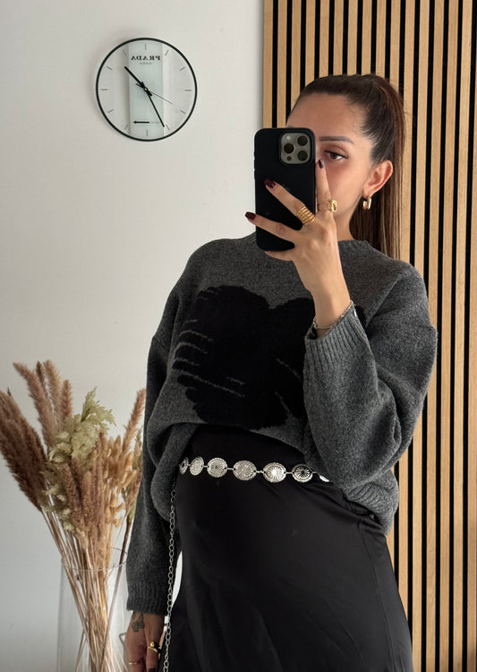 Pull Elisa Gris