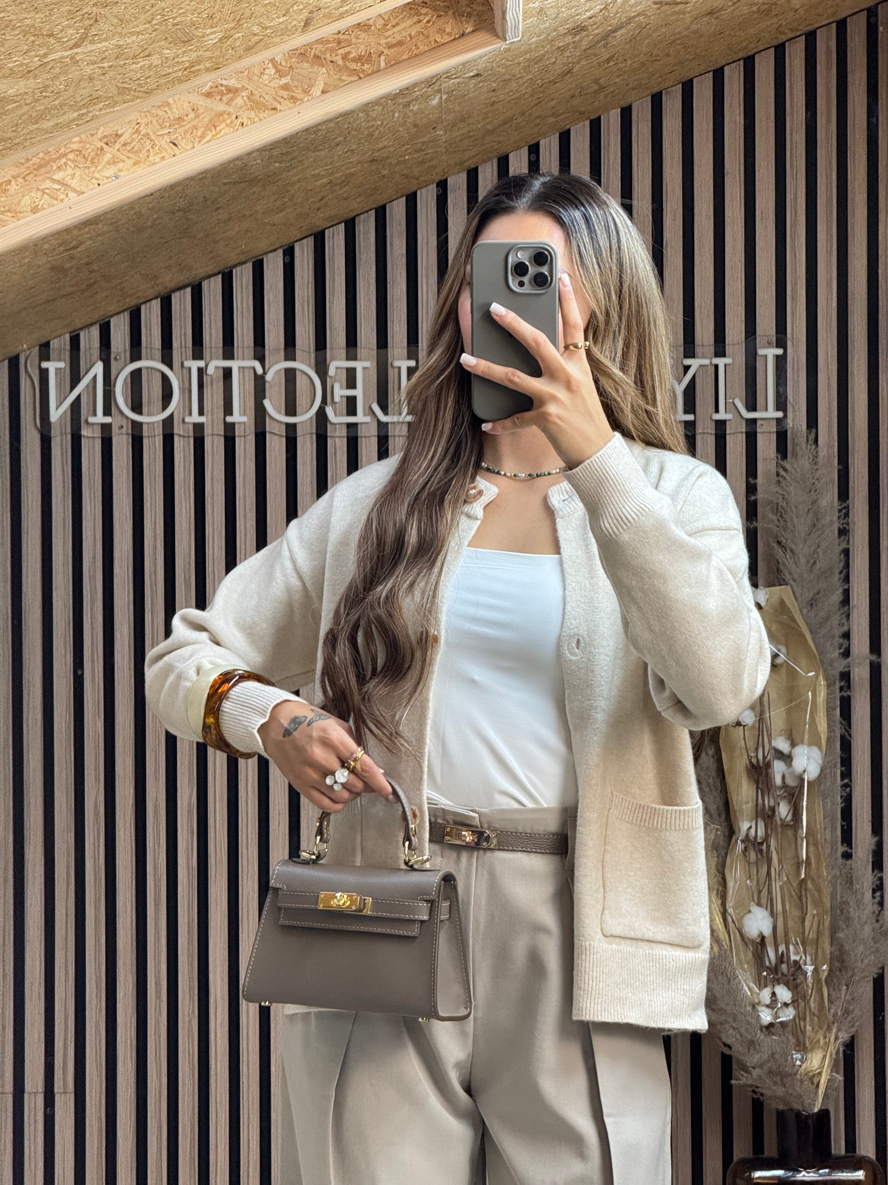 Cardigan Eve écru