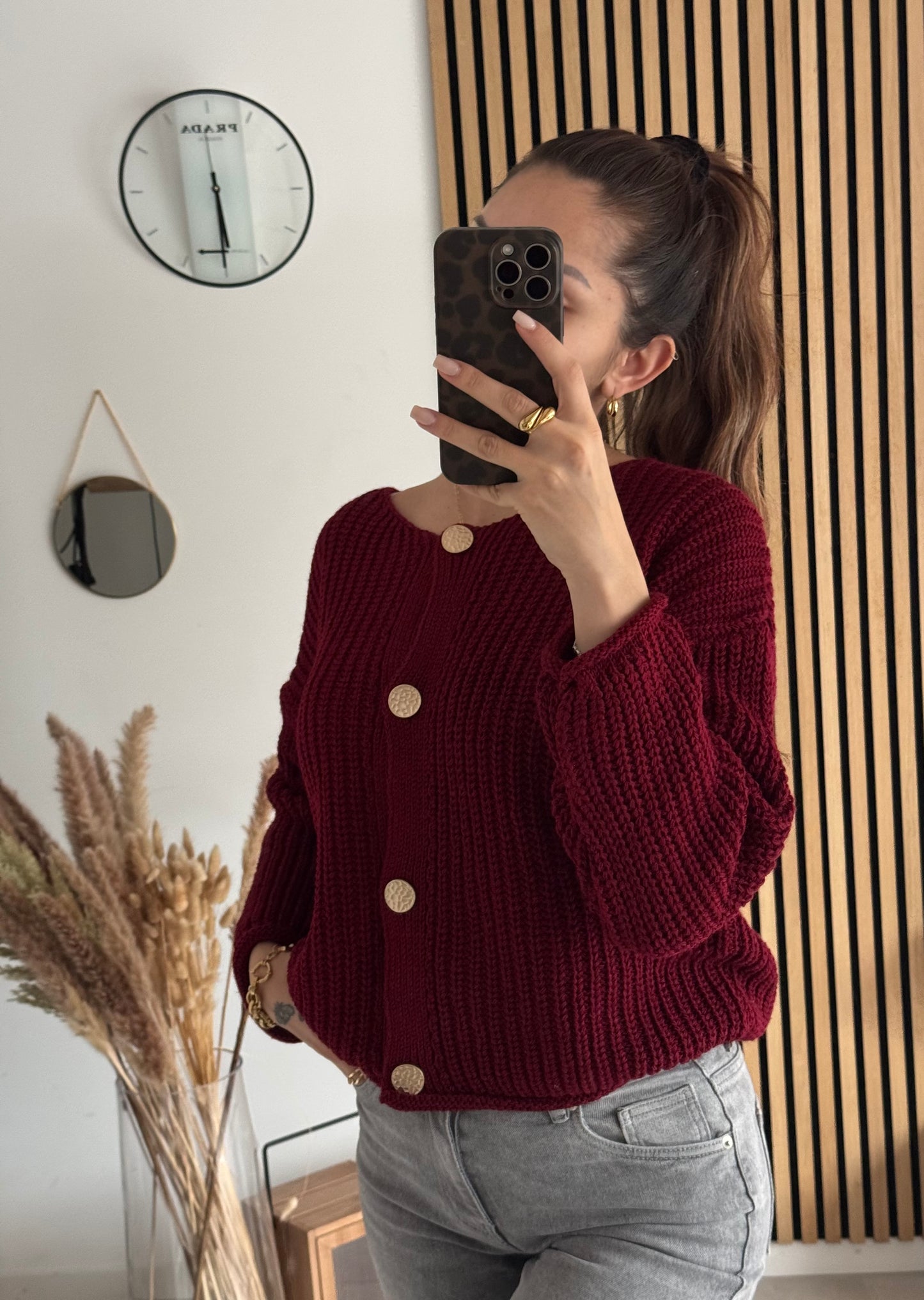 Cardigan Zaya Bordeaux