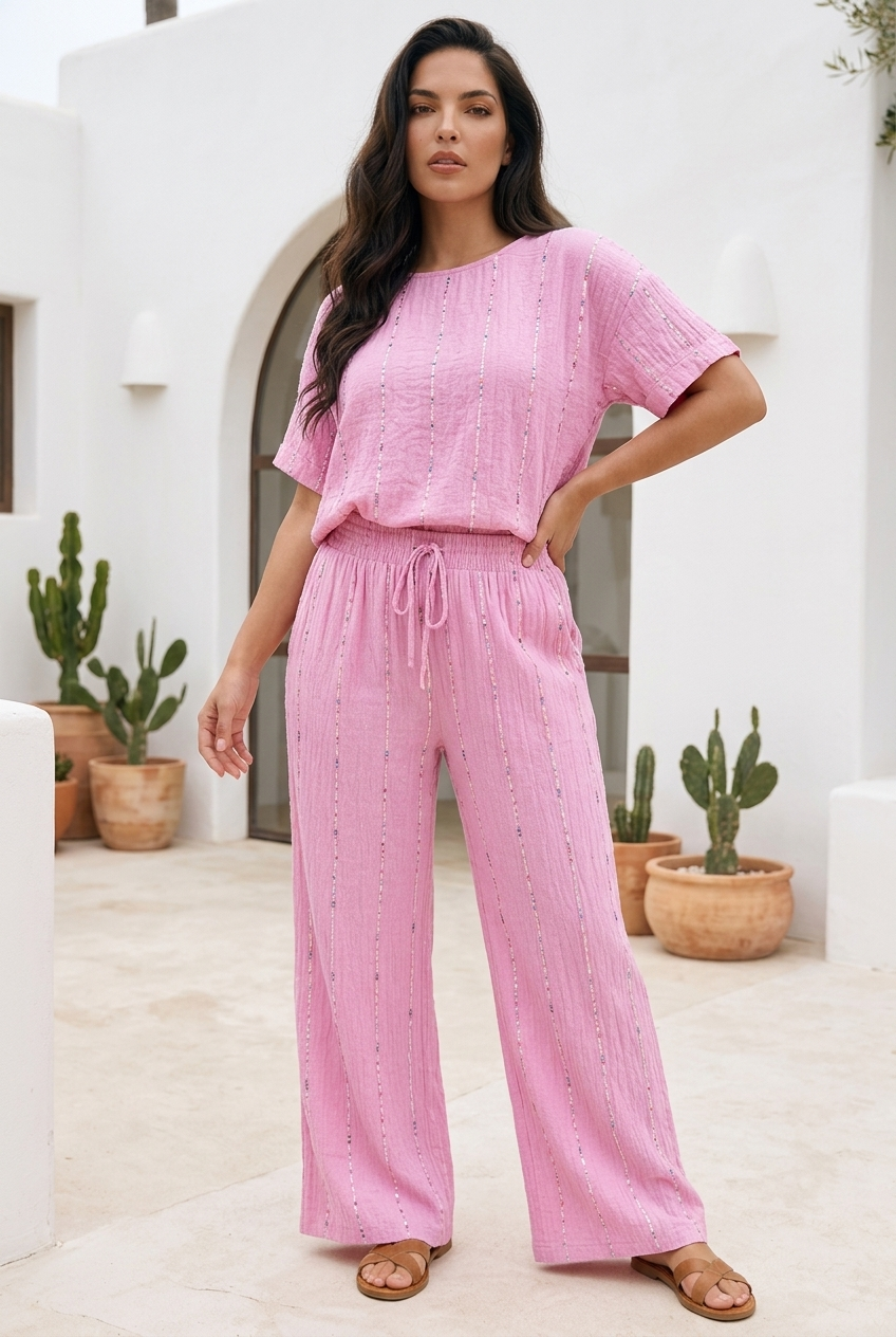 Pantalon gaz de coton détail