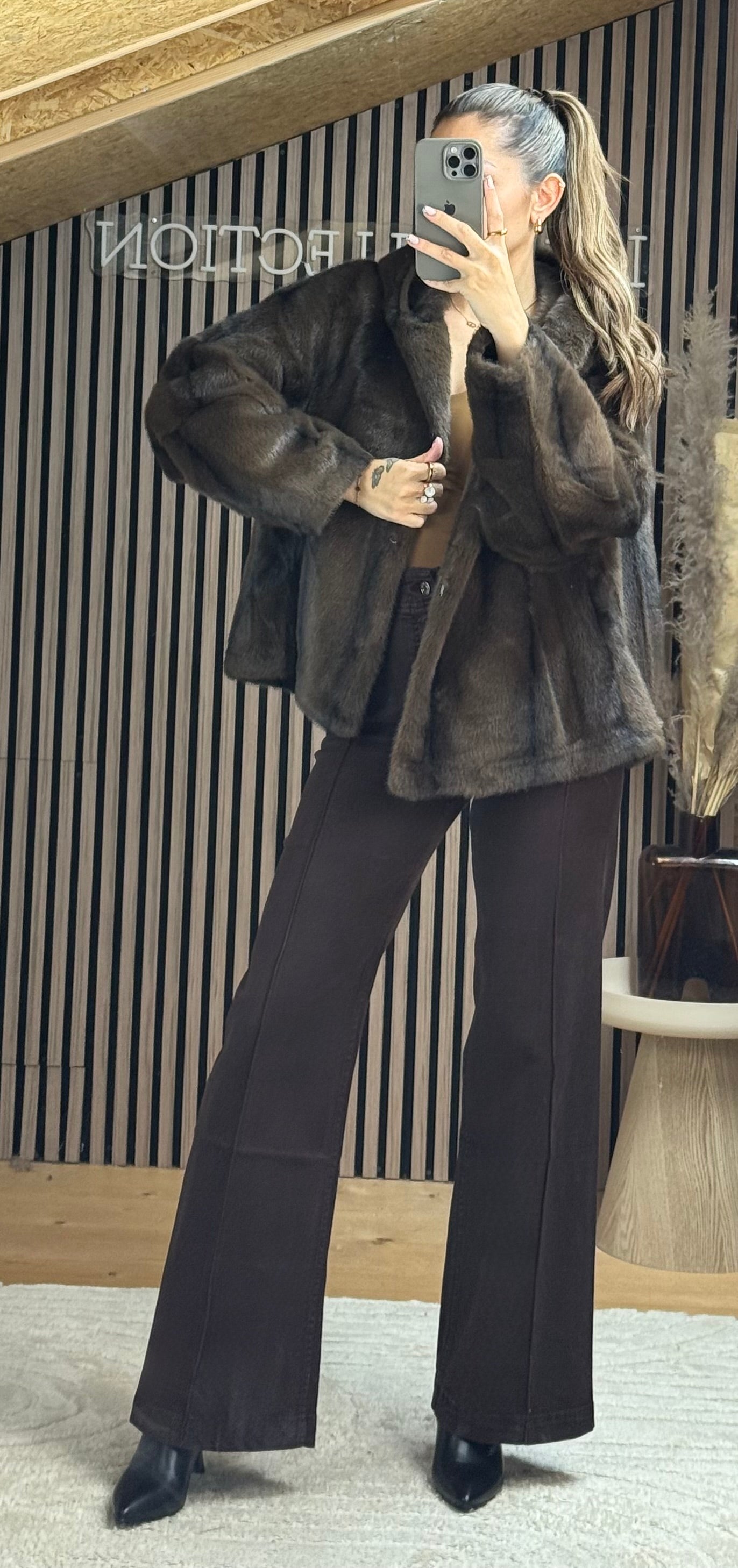 Pantalon Laila Marron