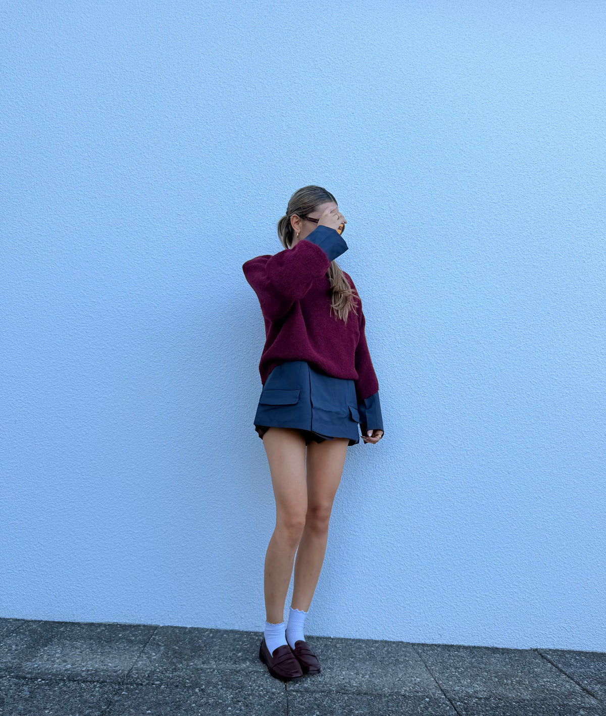 Pull Alpaga Bordeaux