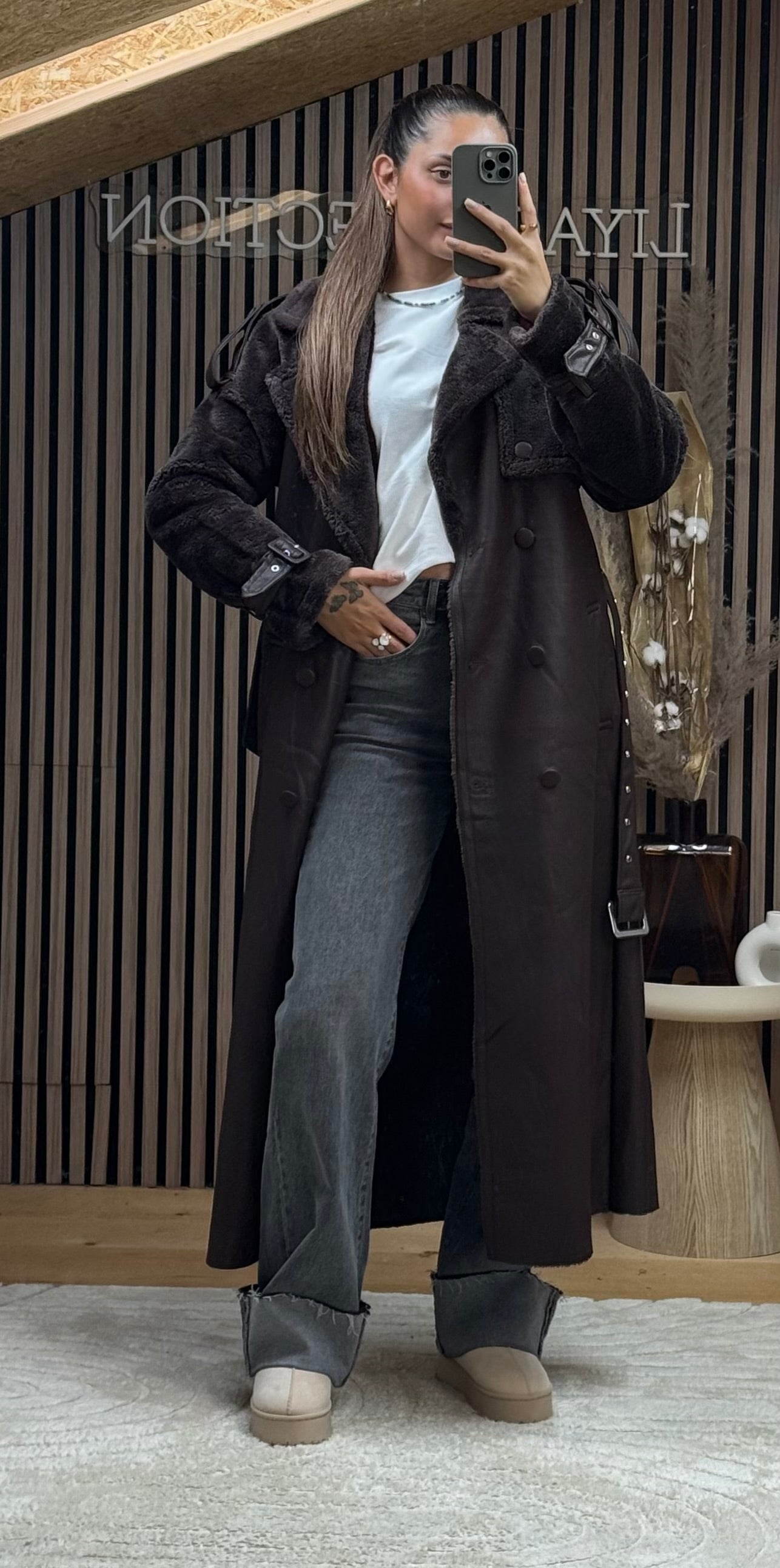 Manteau Laetitia Marron Foncé
