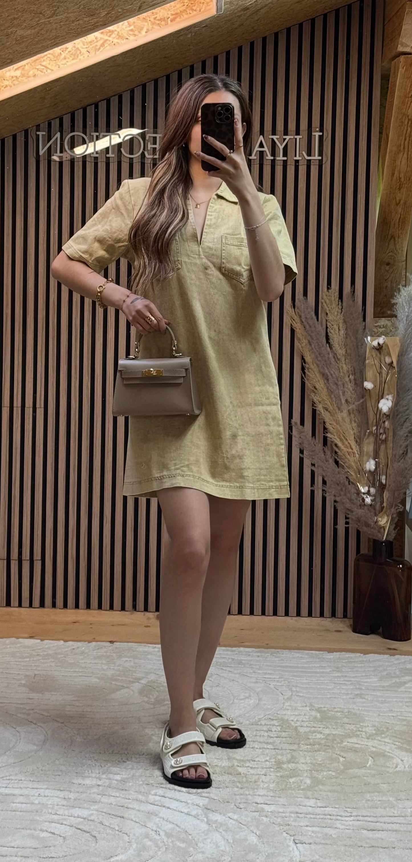 Robe Gaelle Jeans Beige