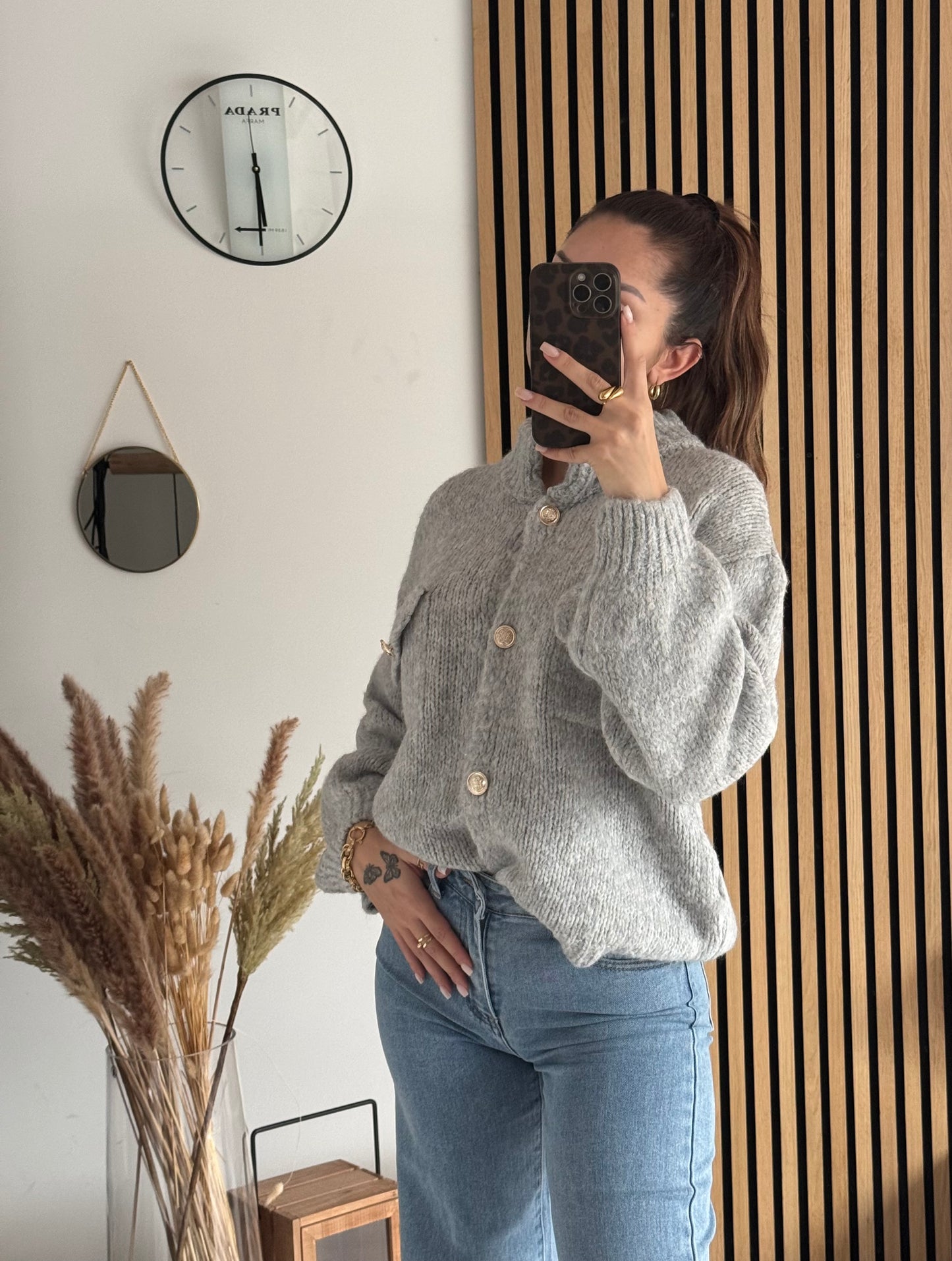 Pull Zyna Gris Clair