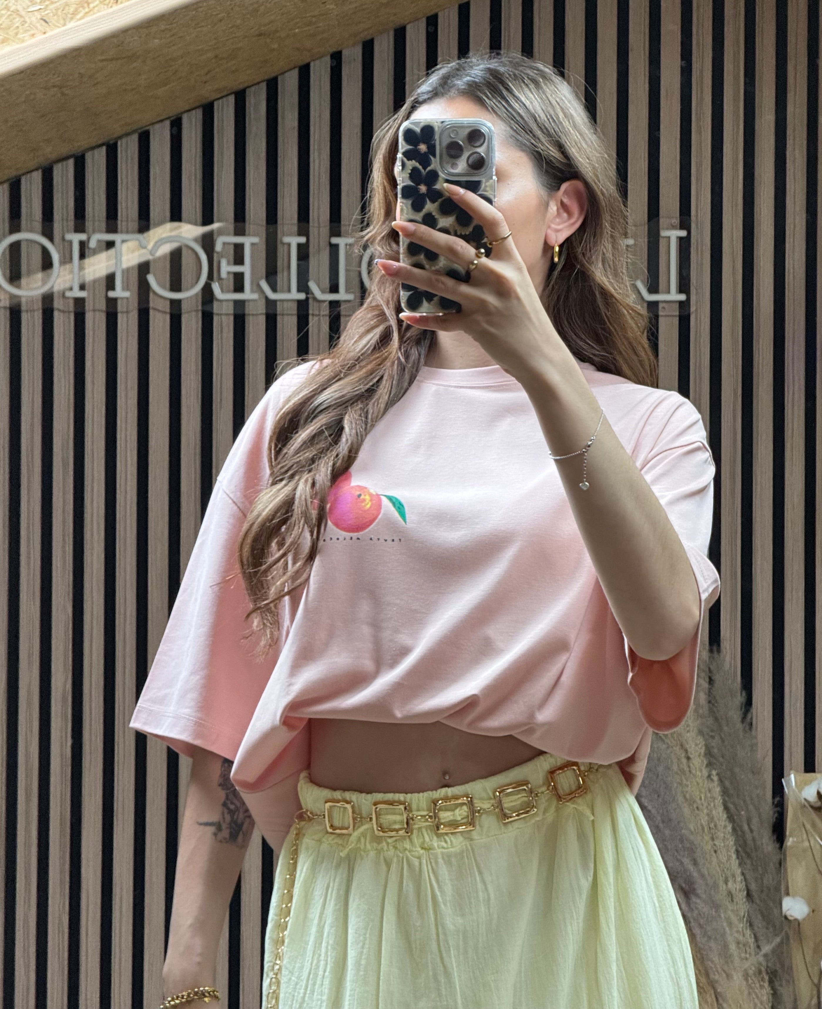 T-Shirt Peach Rose Bébé