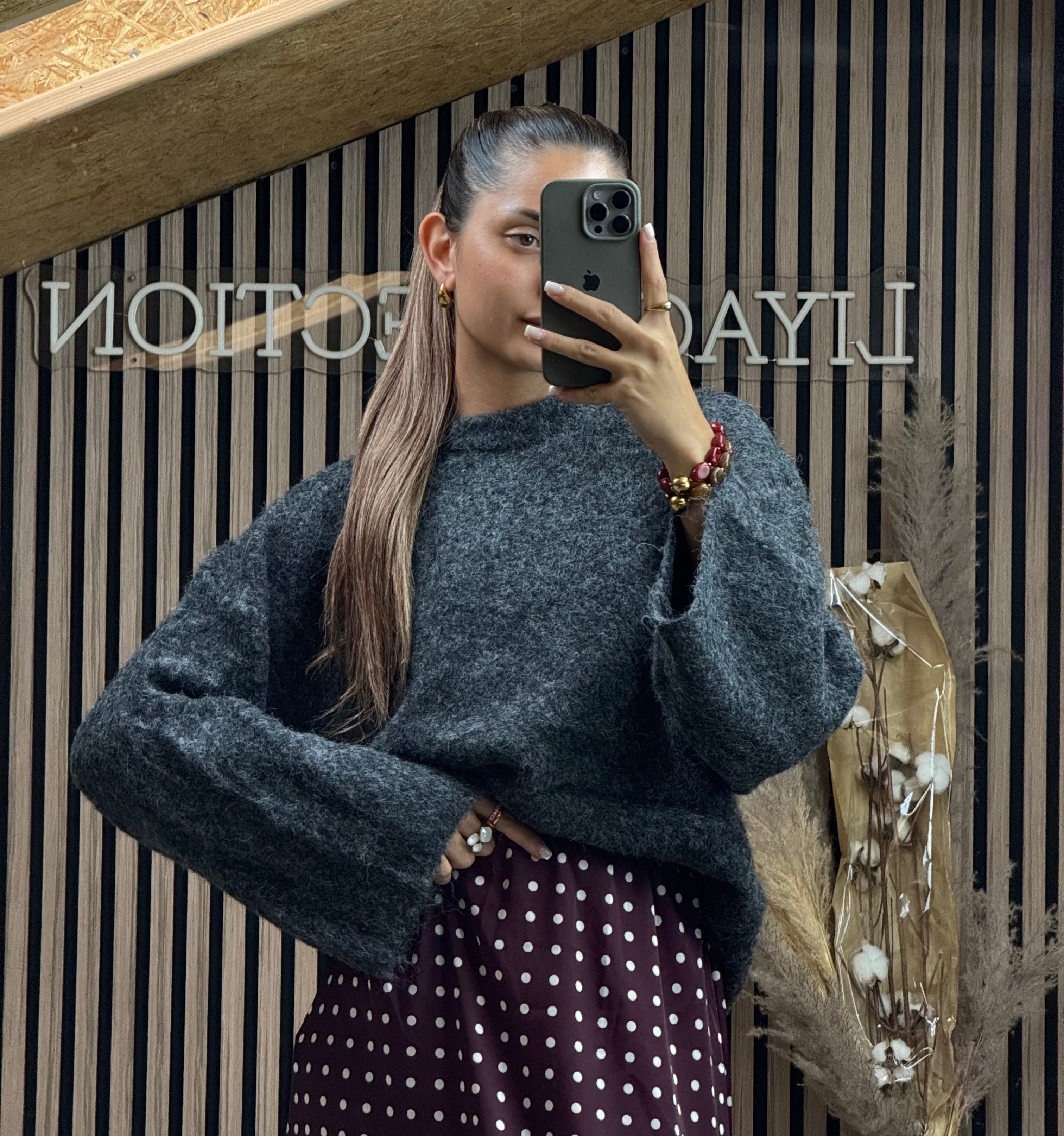 Pull Chloé Gris Foncé