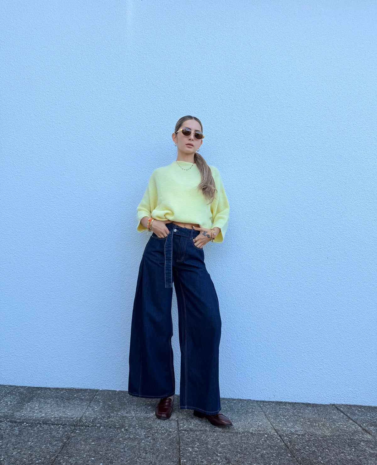 Pull Alpaga Jaune