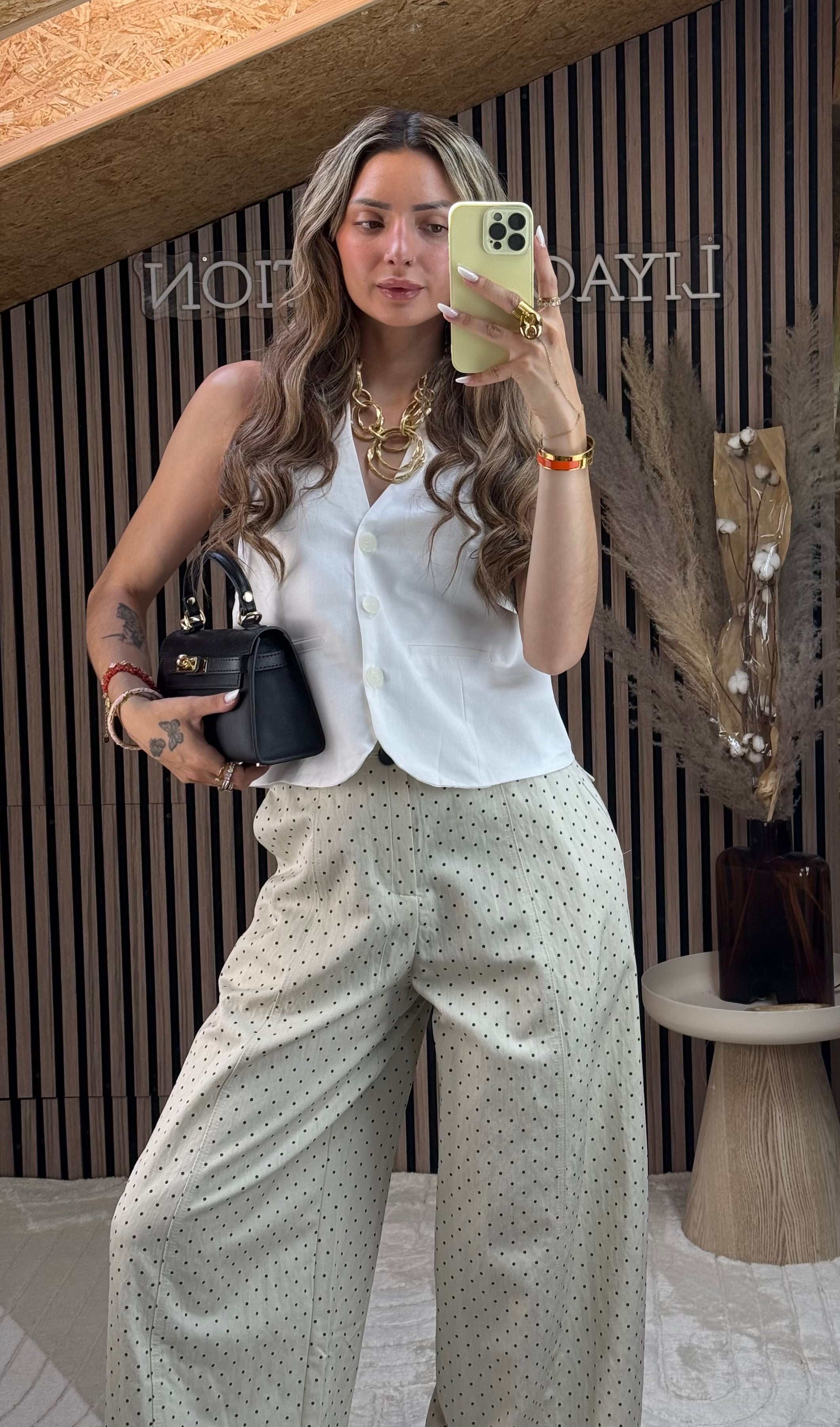Pantalon ballon petit pois
