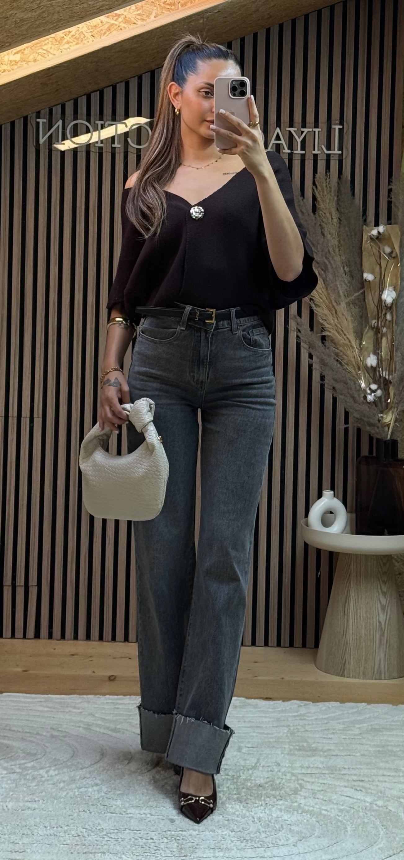 Pantalon Laulia Gris