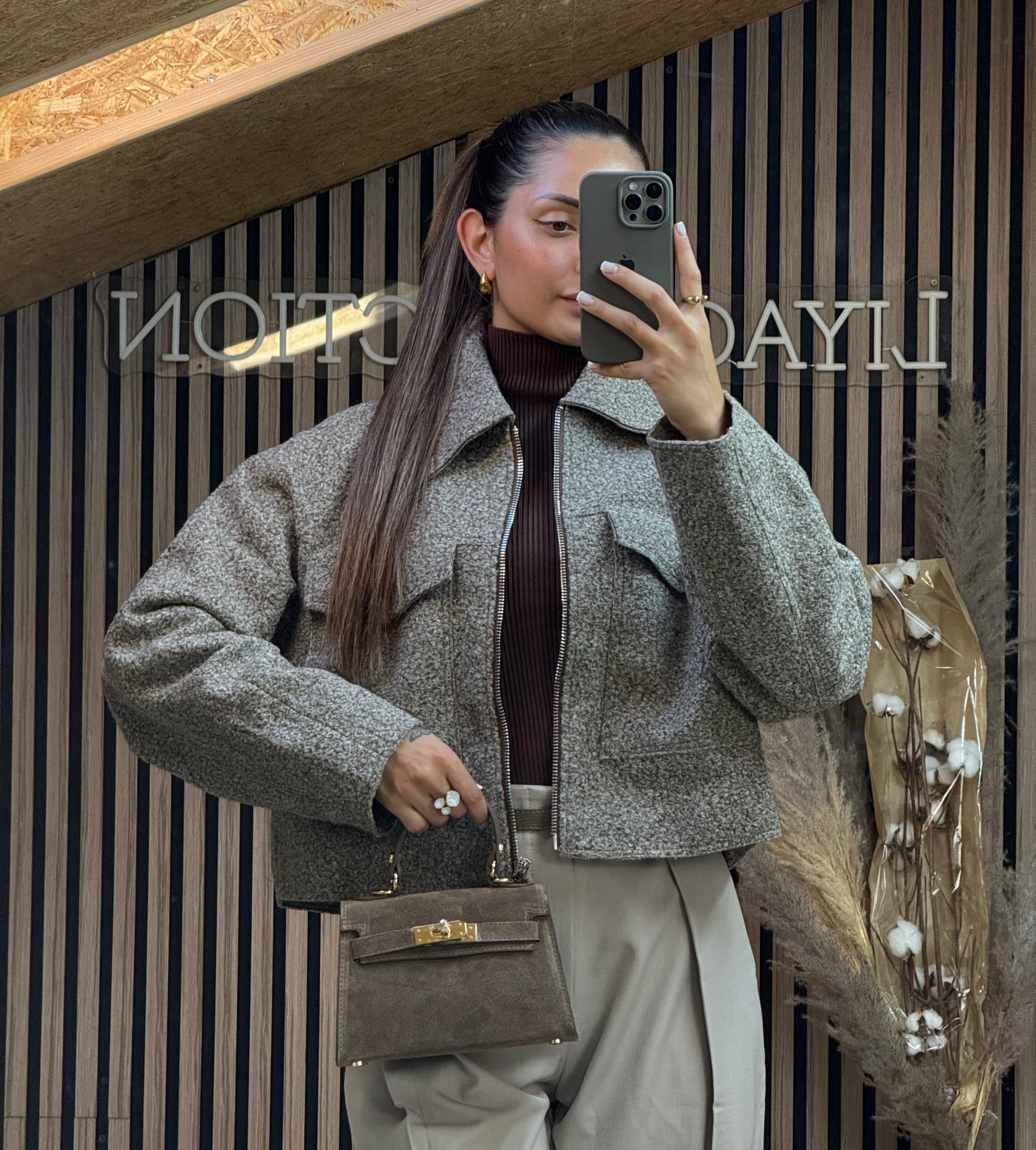 Veste Taia Taupe