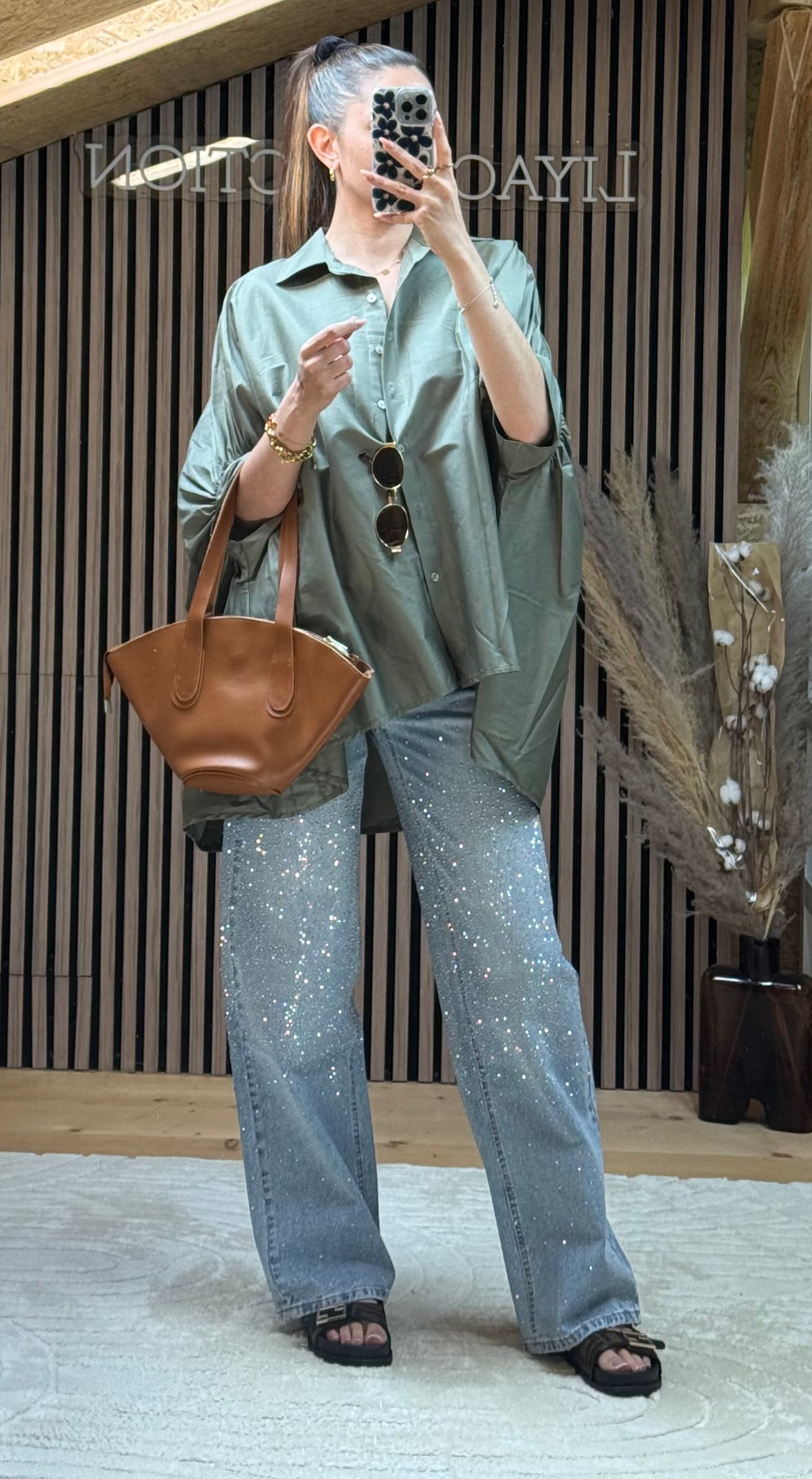 Chemise Ophélie Kaki