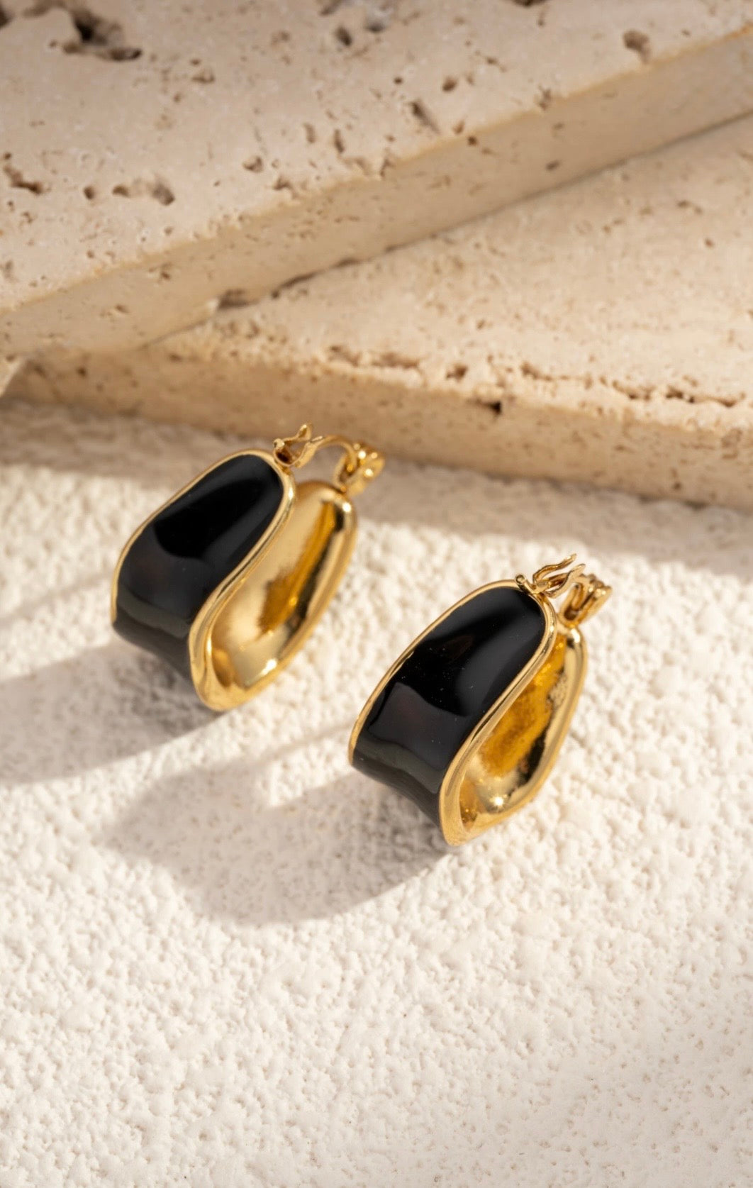 Boucles d’oreilles Noir