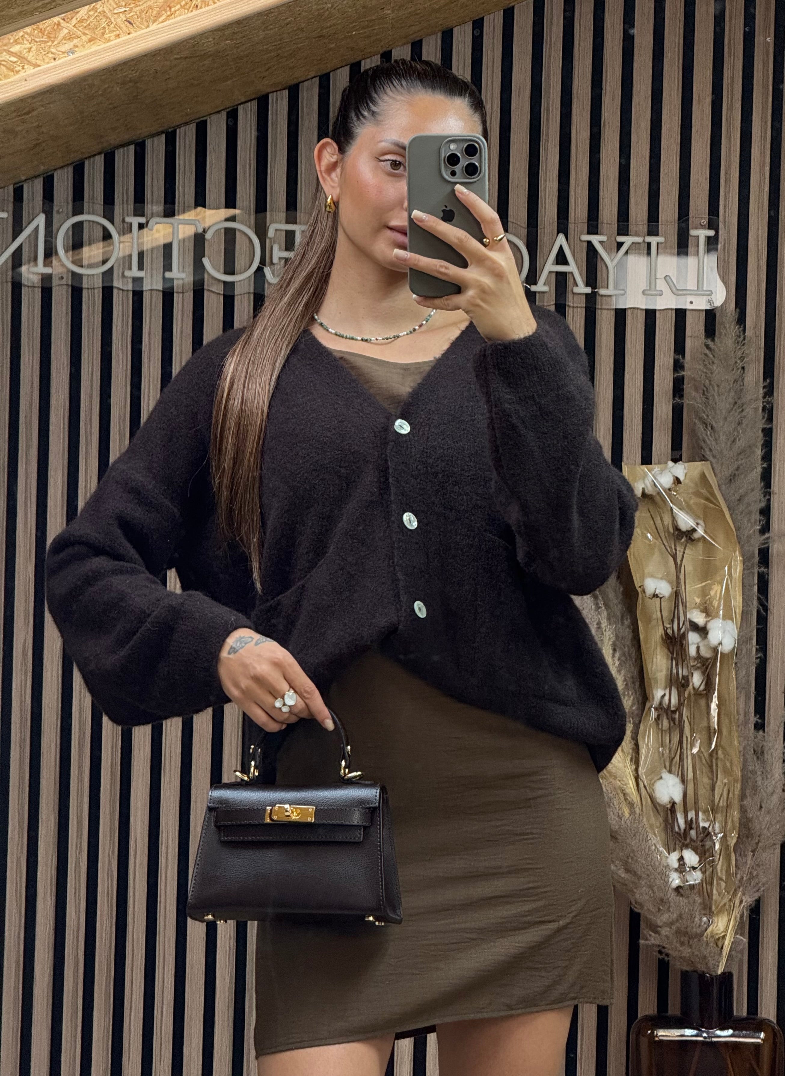 Cardigan Eloïse Marron
