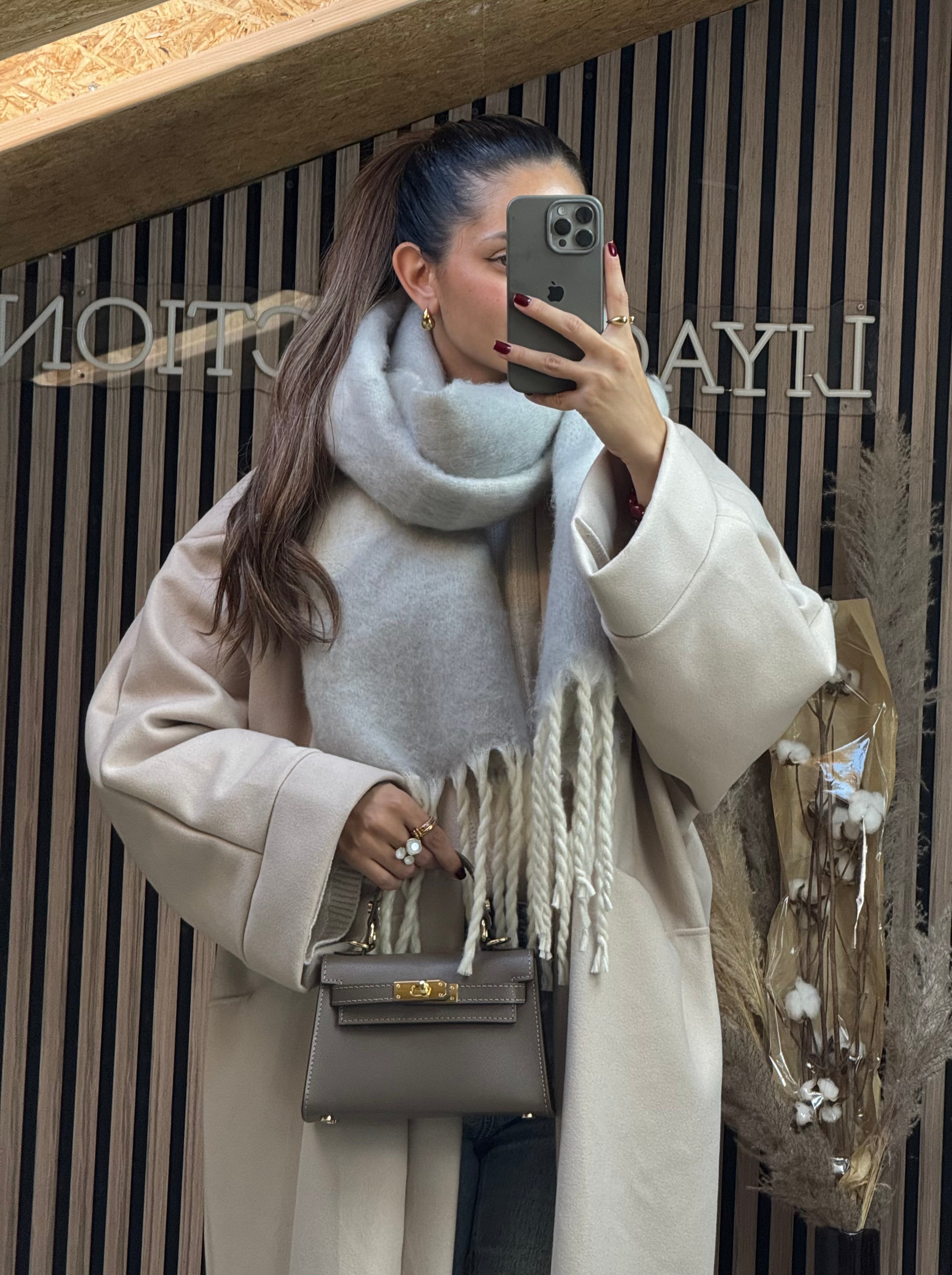 Écharpe AMOUR Gris