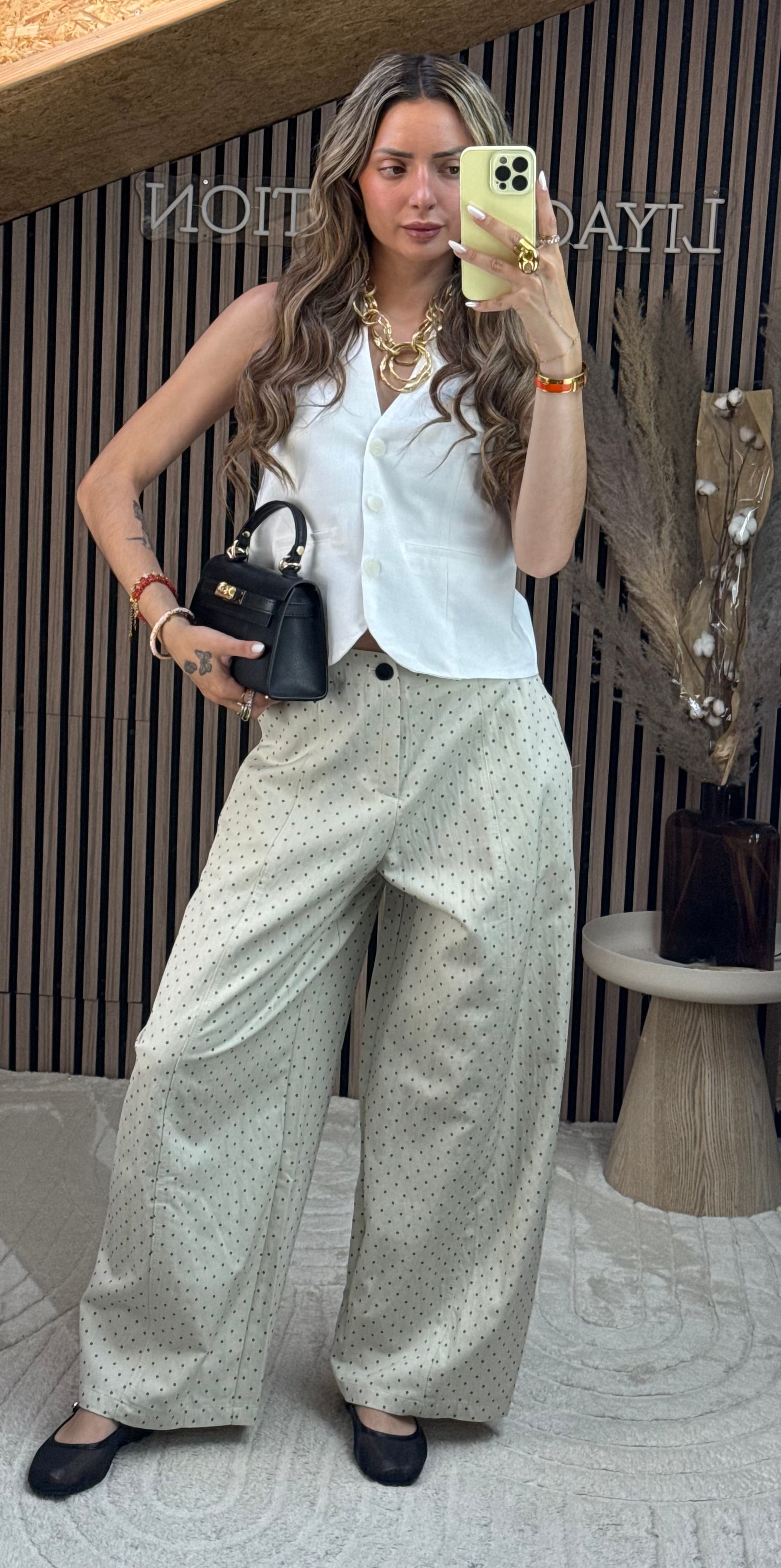 Pantalon ballon petit pois