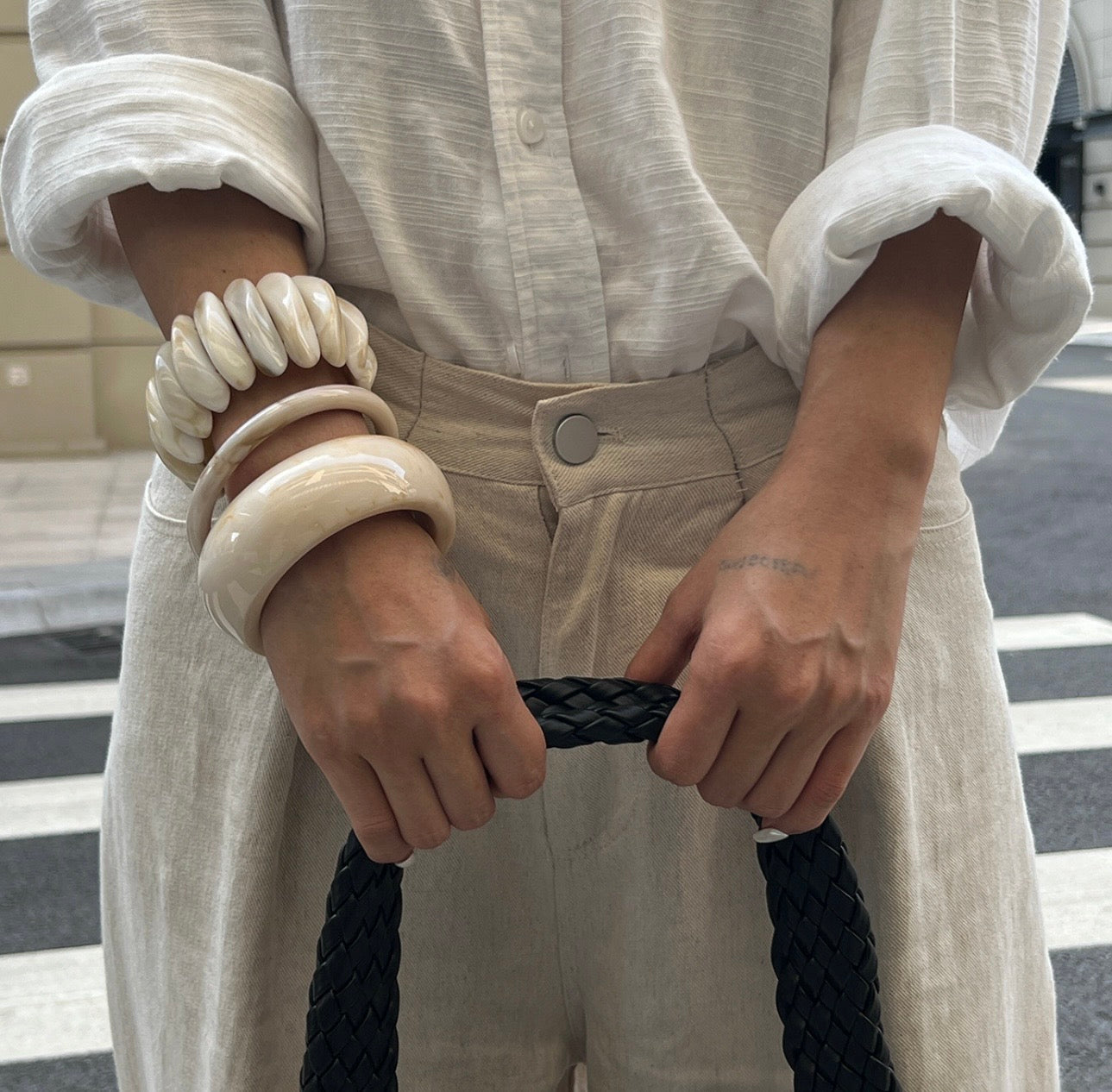 Bracelet Nacré Blanc