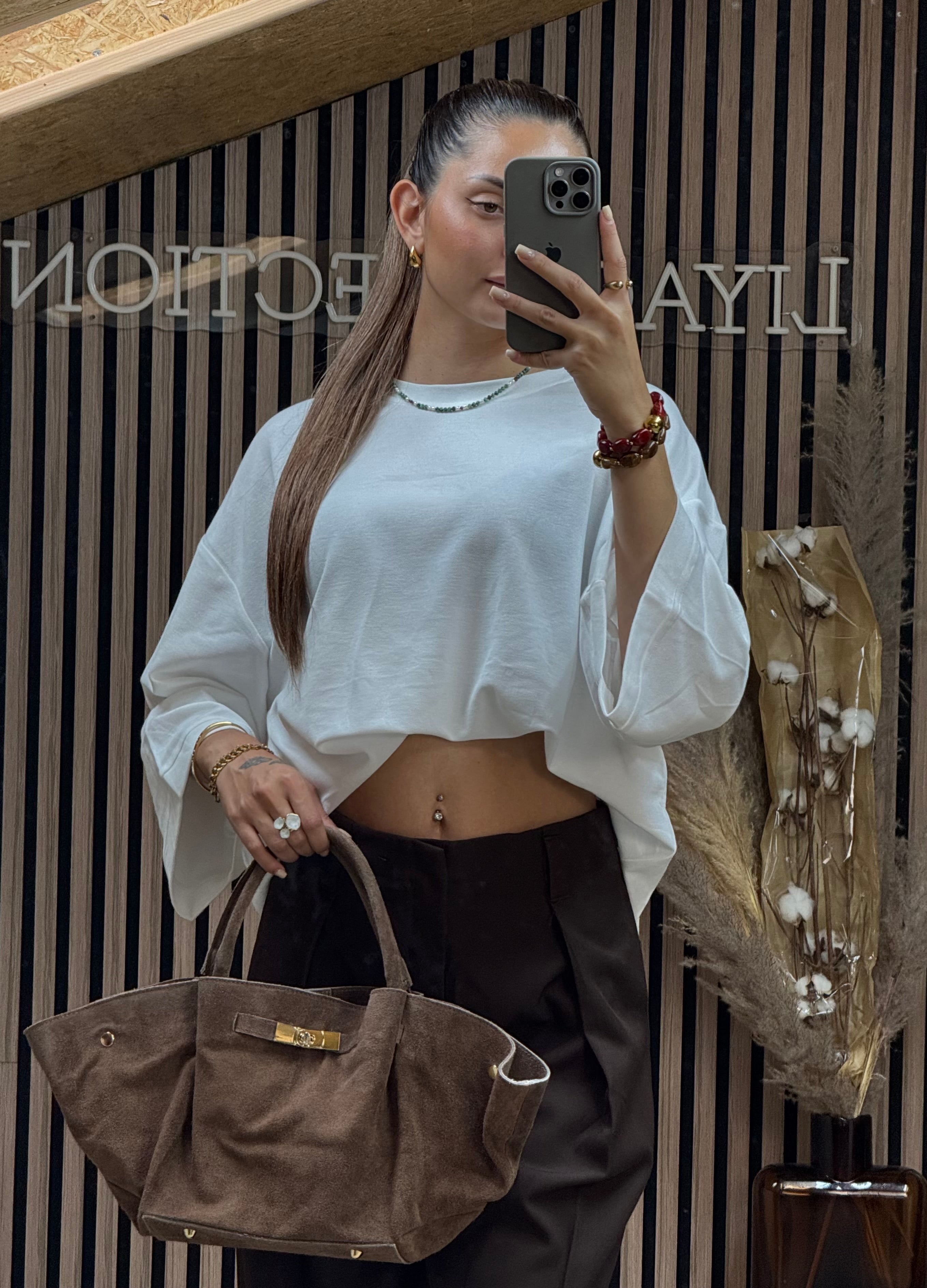 Pull Carole Blanc