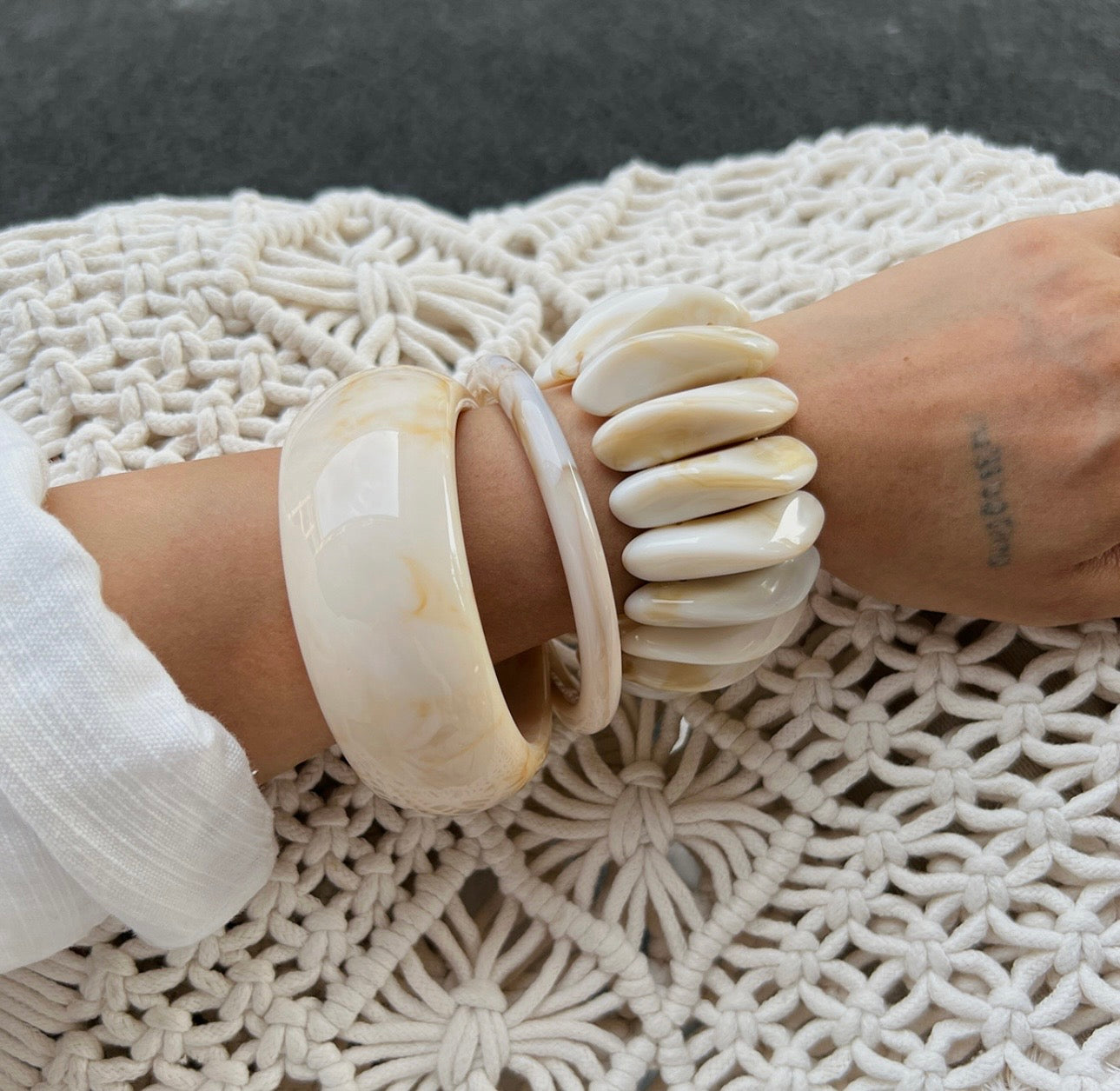 Bracelet Nacré Blanc