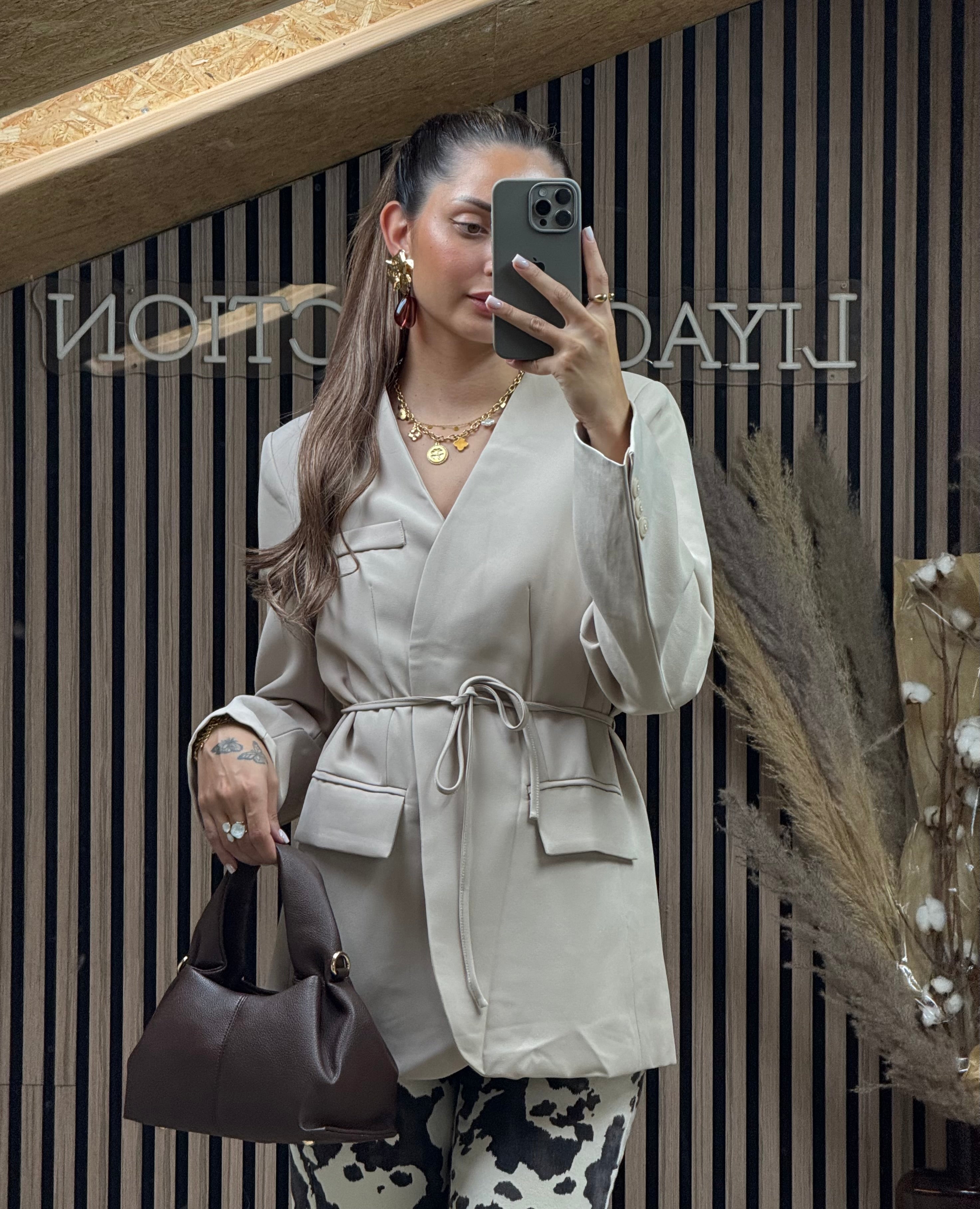Blazer Acia Taupe Clair