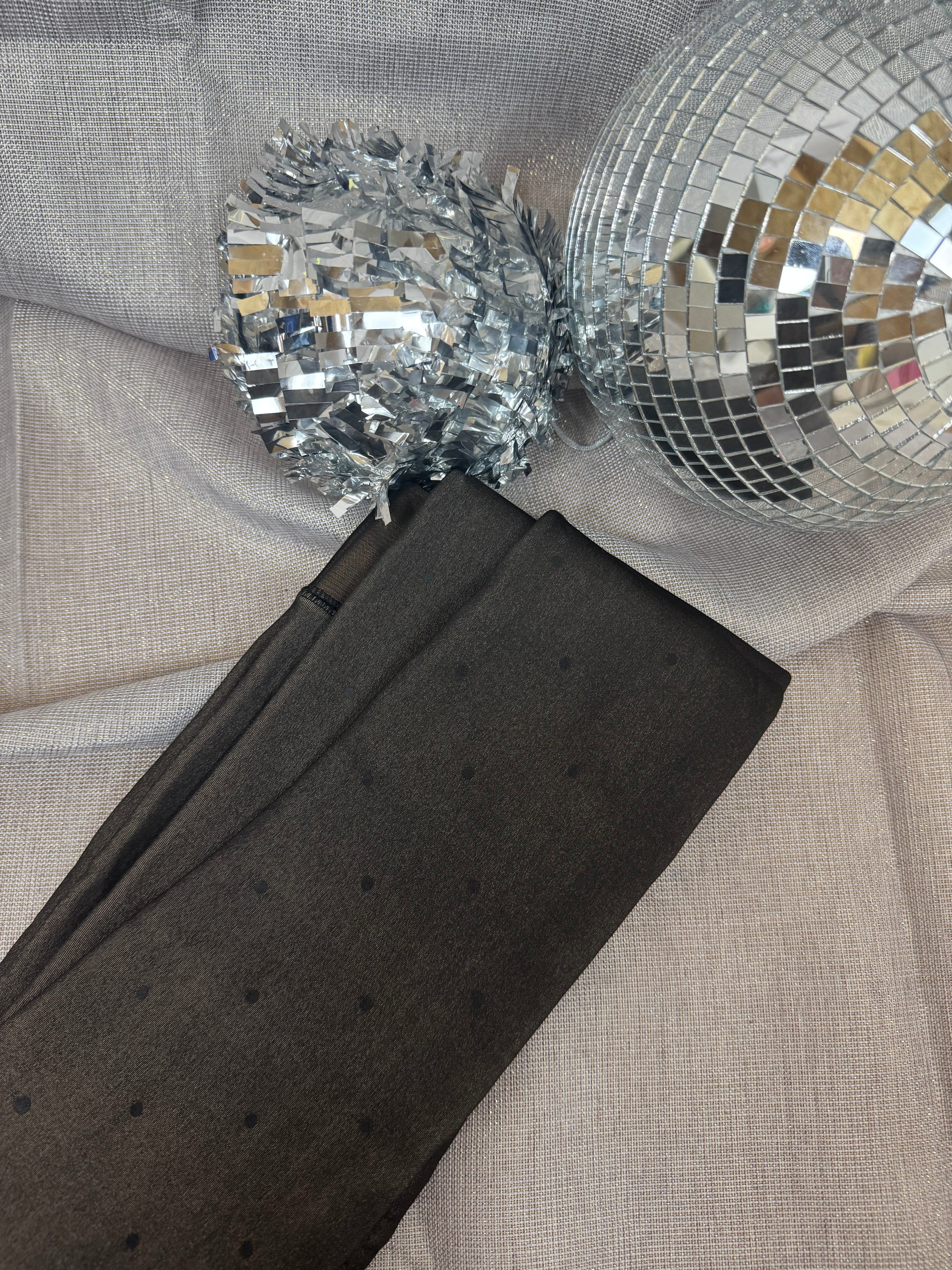 Collant polaire petit pois