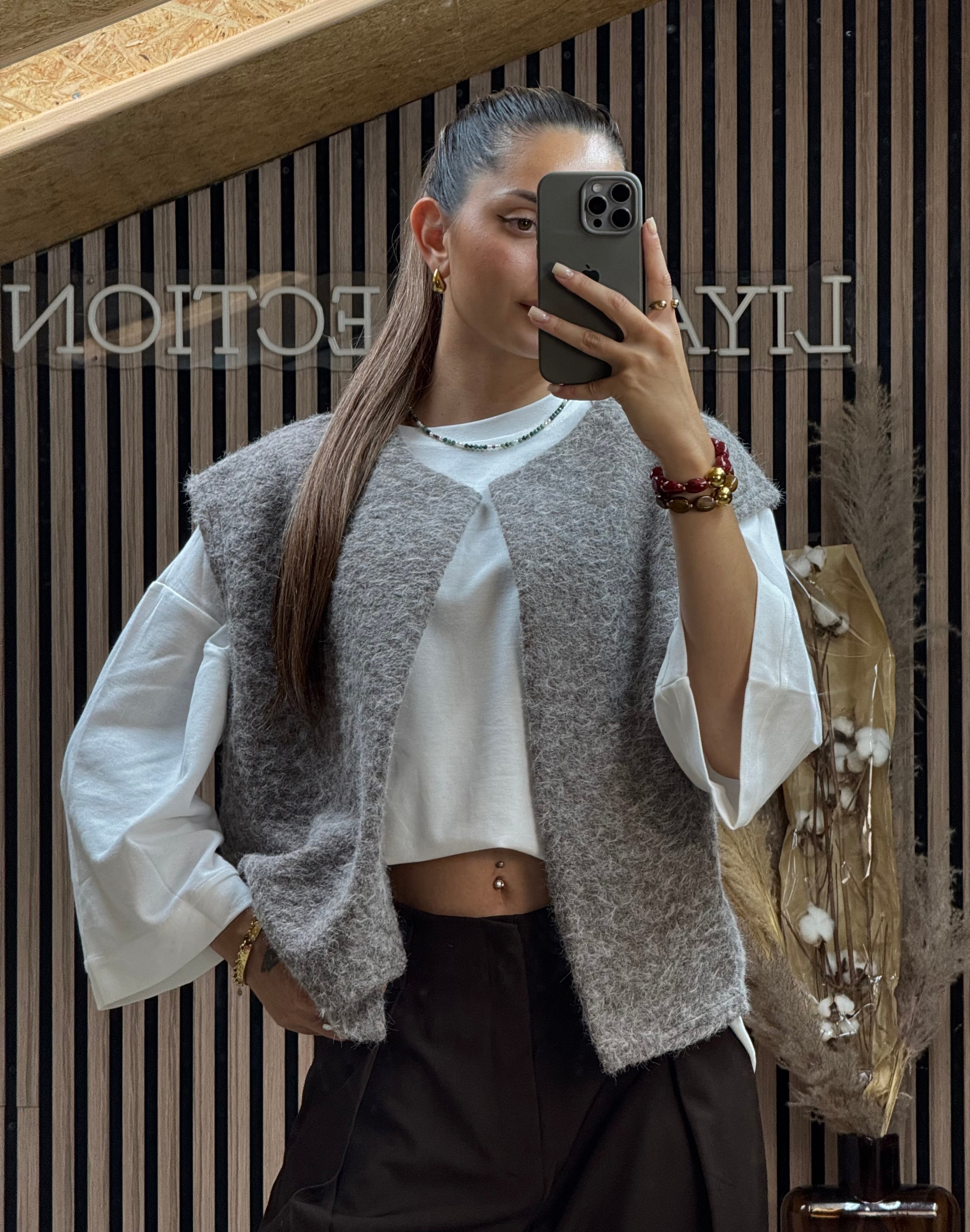 Gilet Wasley Taupe Clair