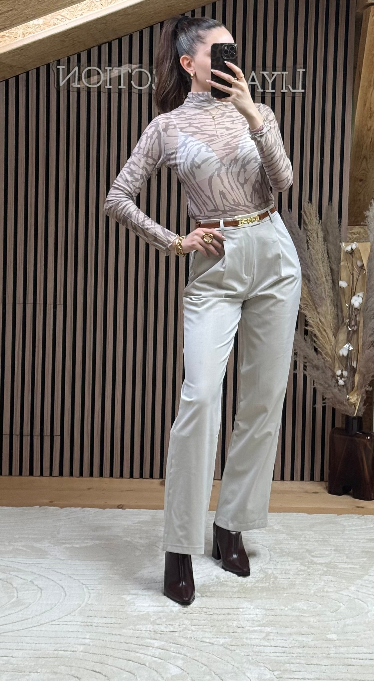 Pantalon Nathalie Crème