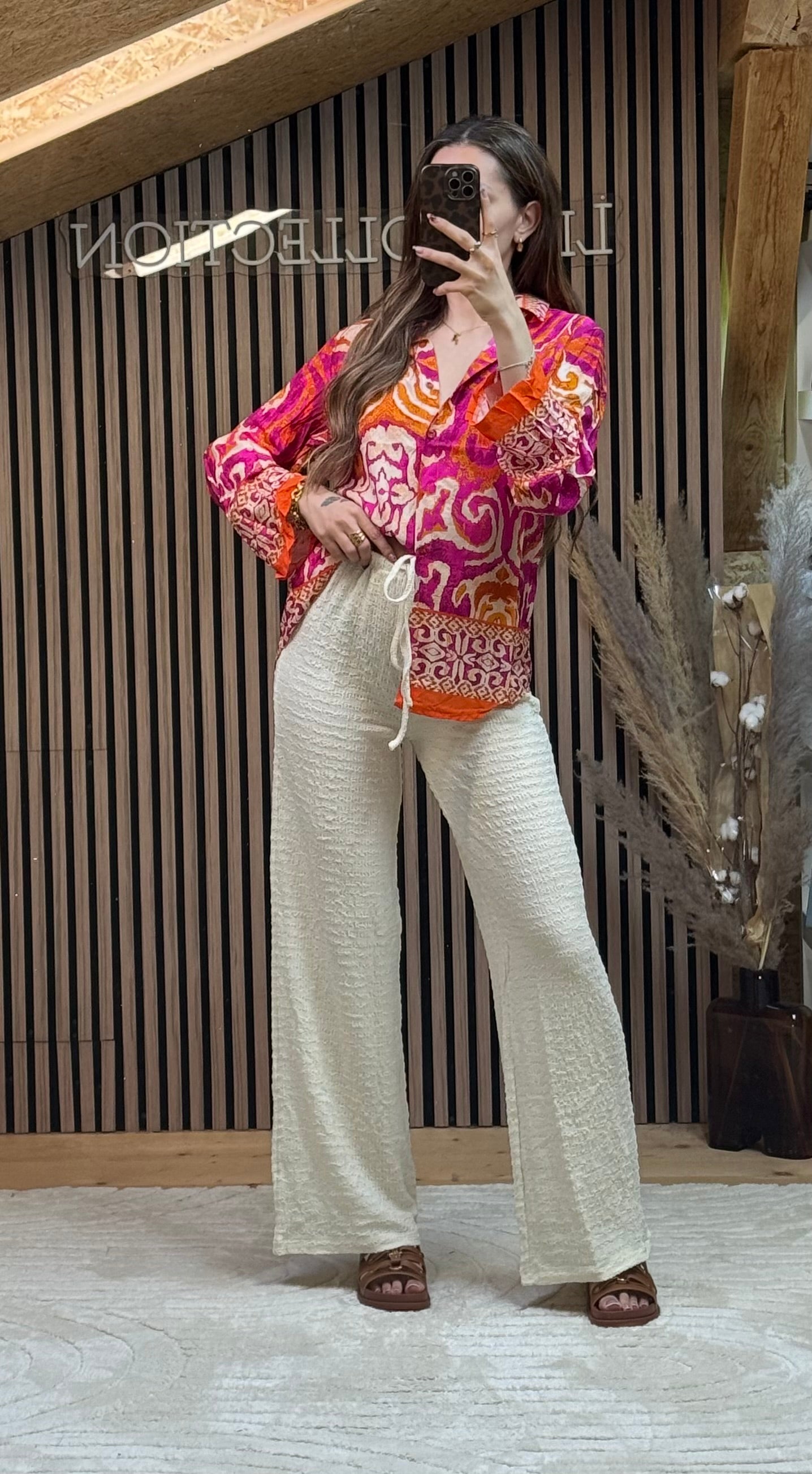 Chemise Magda Fushia/Orange