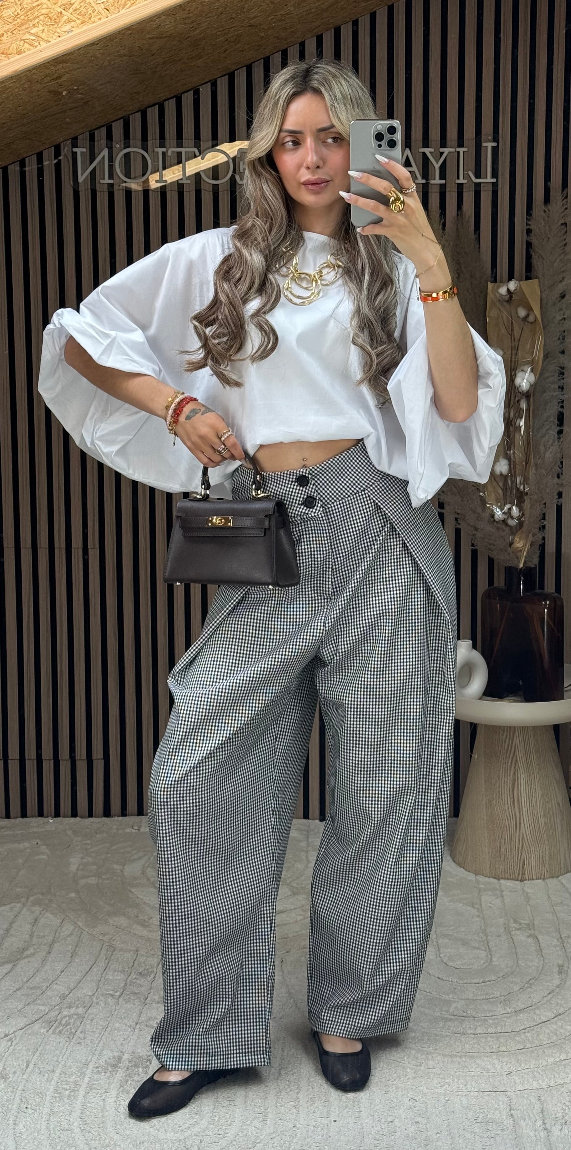 Chemise bouffante blanc