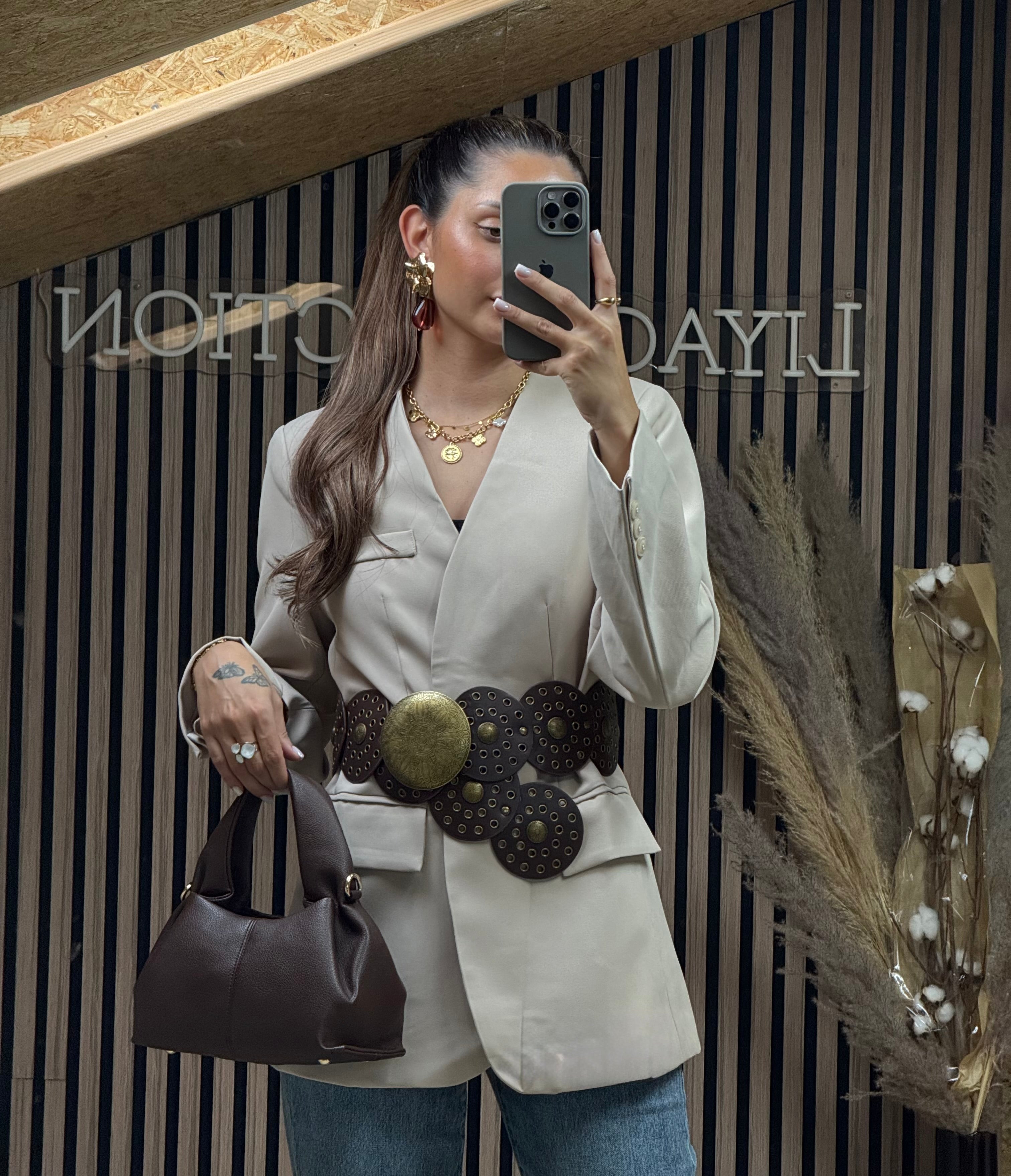 Blazer Acia Taupe Clair