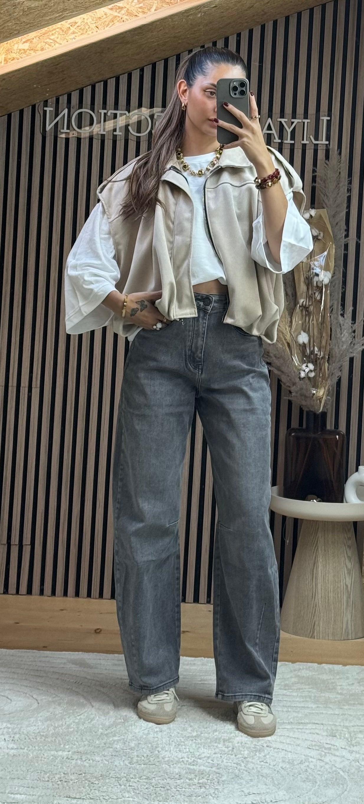Pantalon Ballon Gris