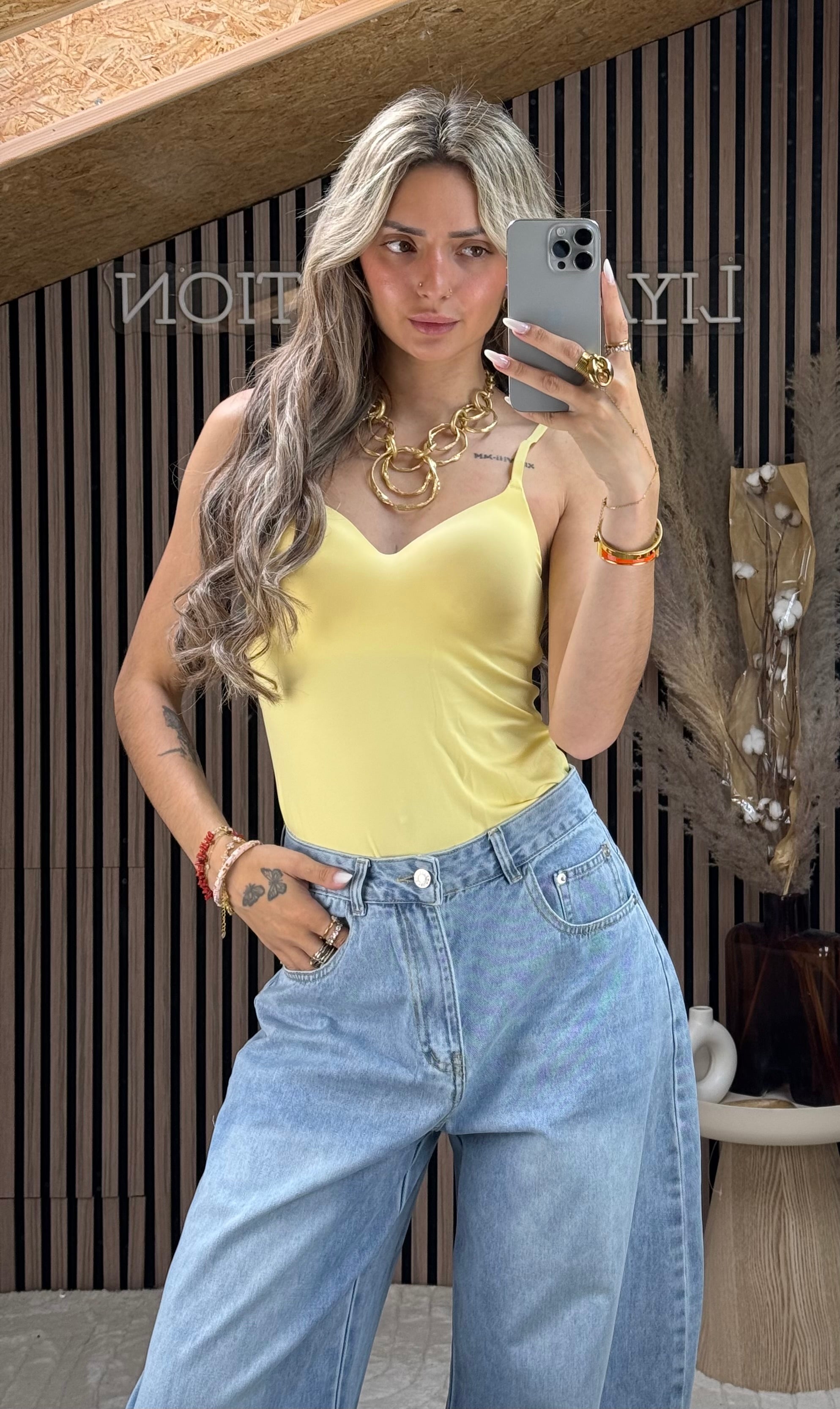Top inspi Hélène Jaune