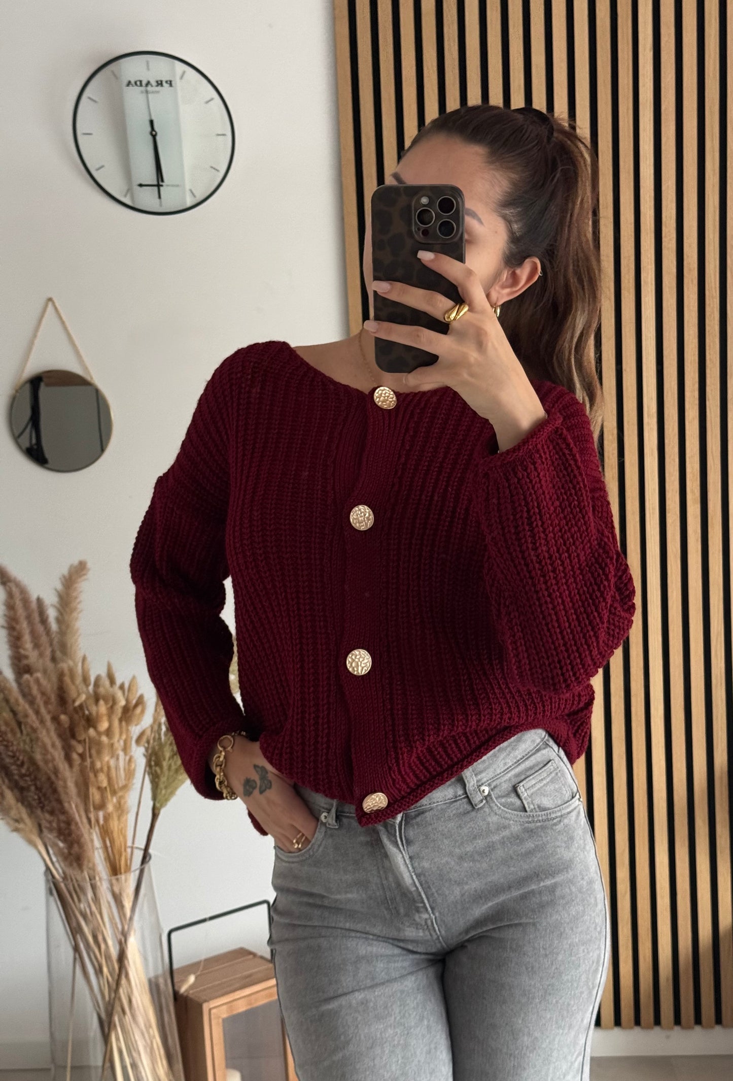 Cardigan Zaya Bordeaux