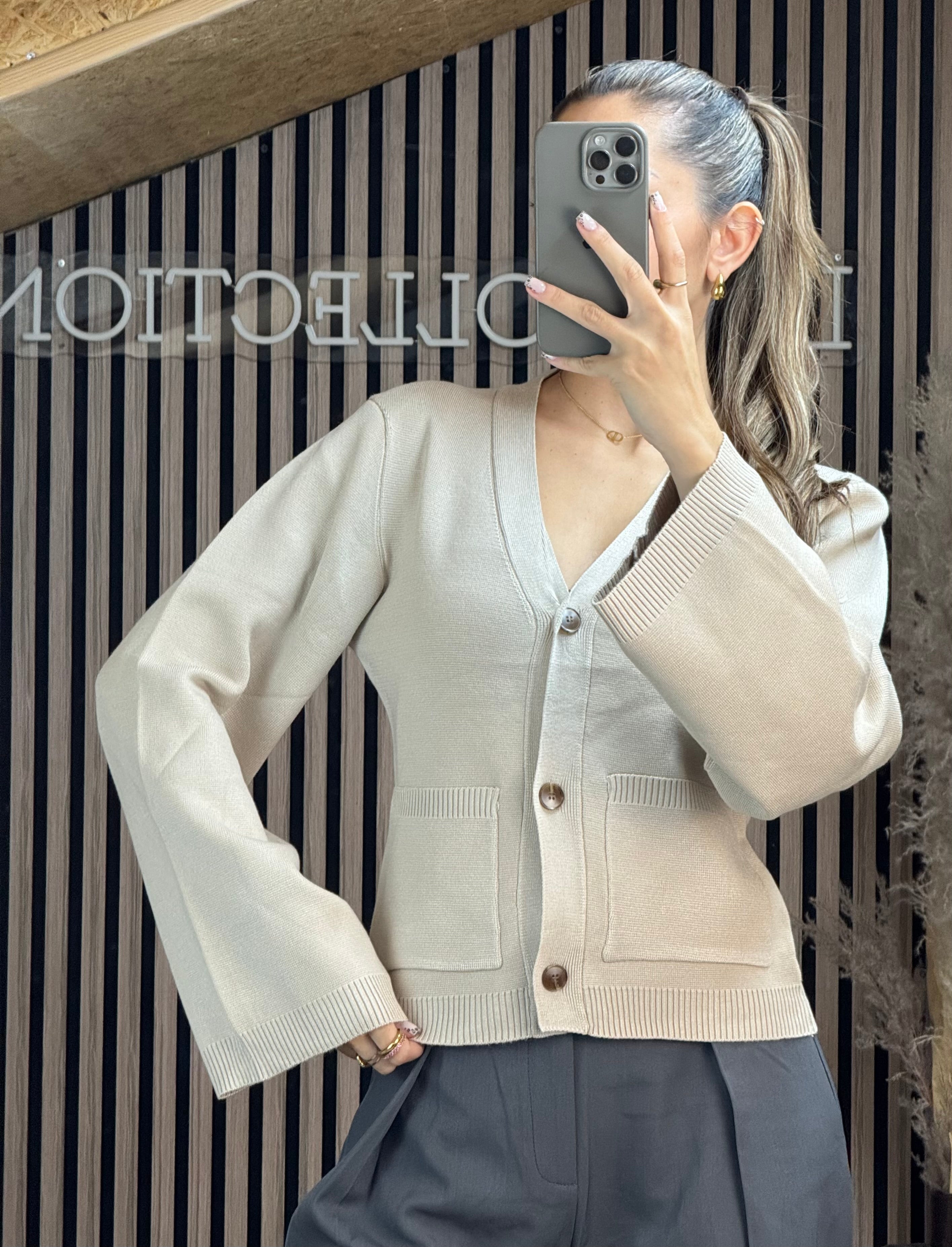 Cardigan Leila écru