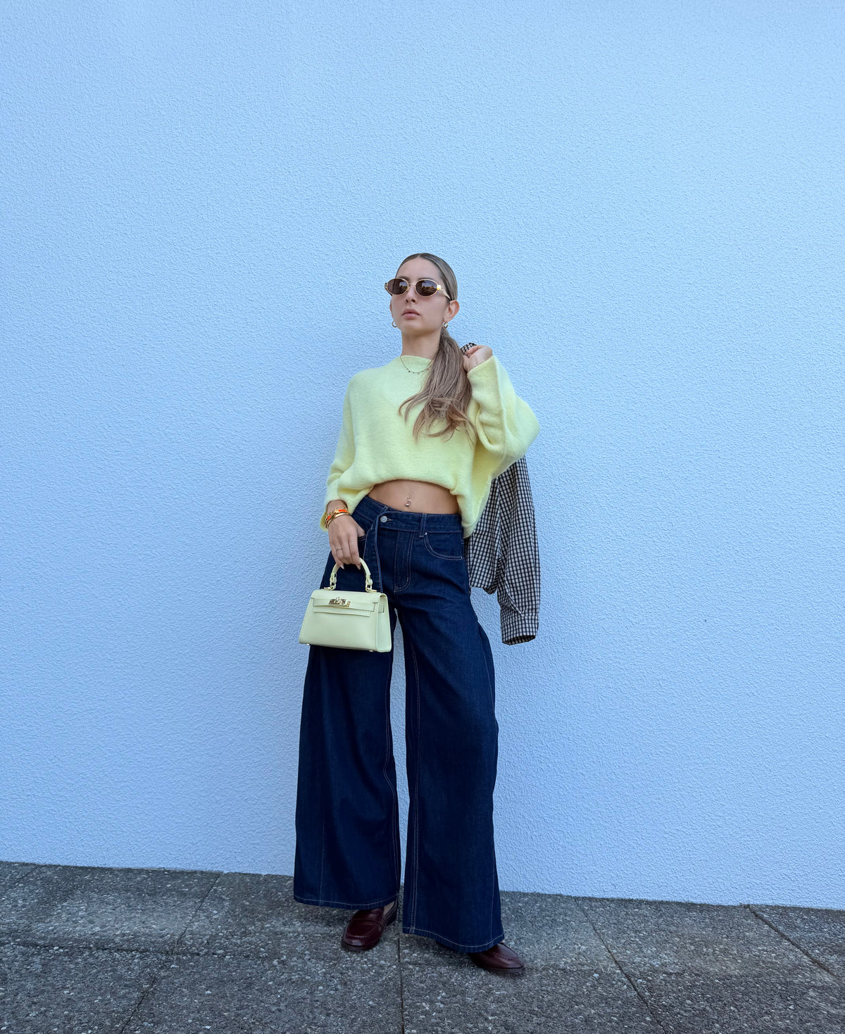 Pull Alpaga Jaune