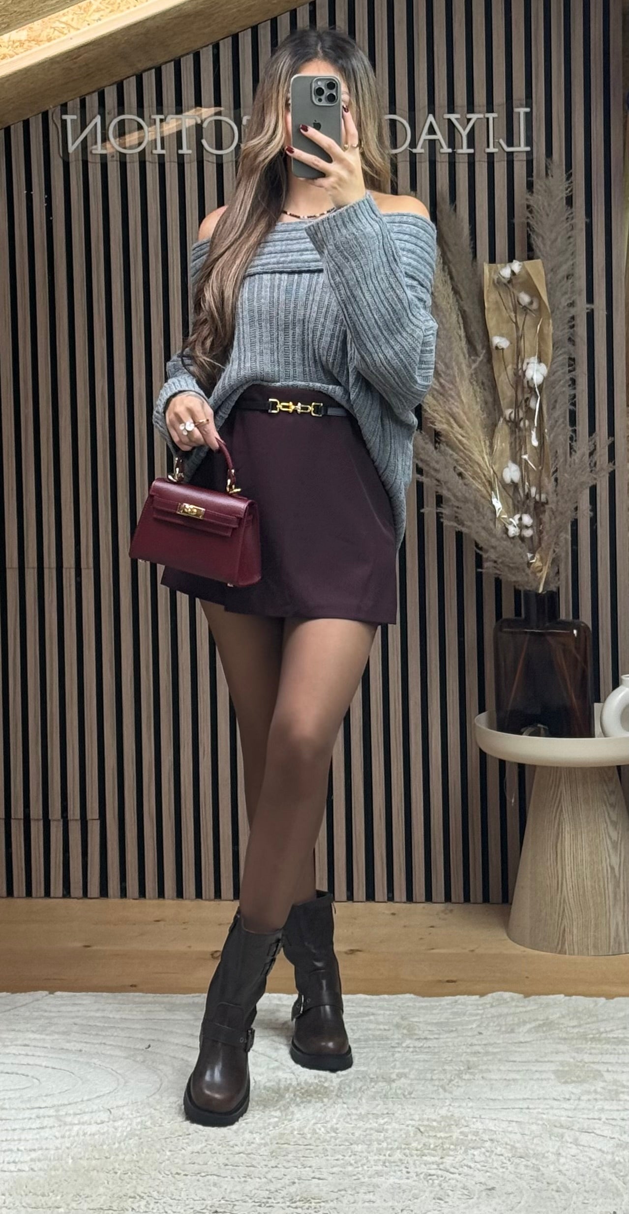 Jupe-short Clara Bordeaux