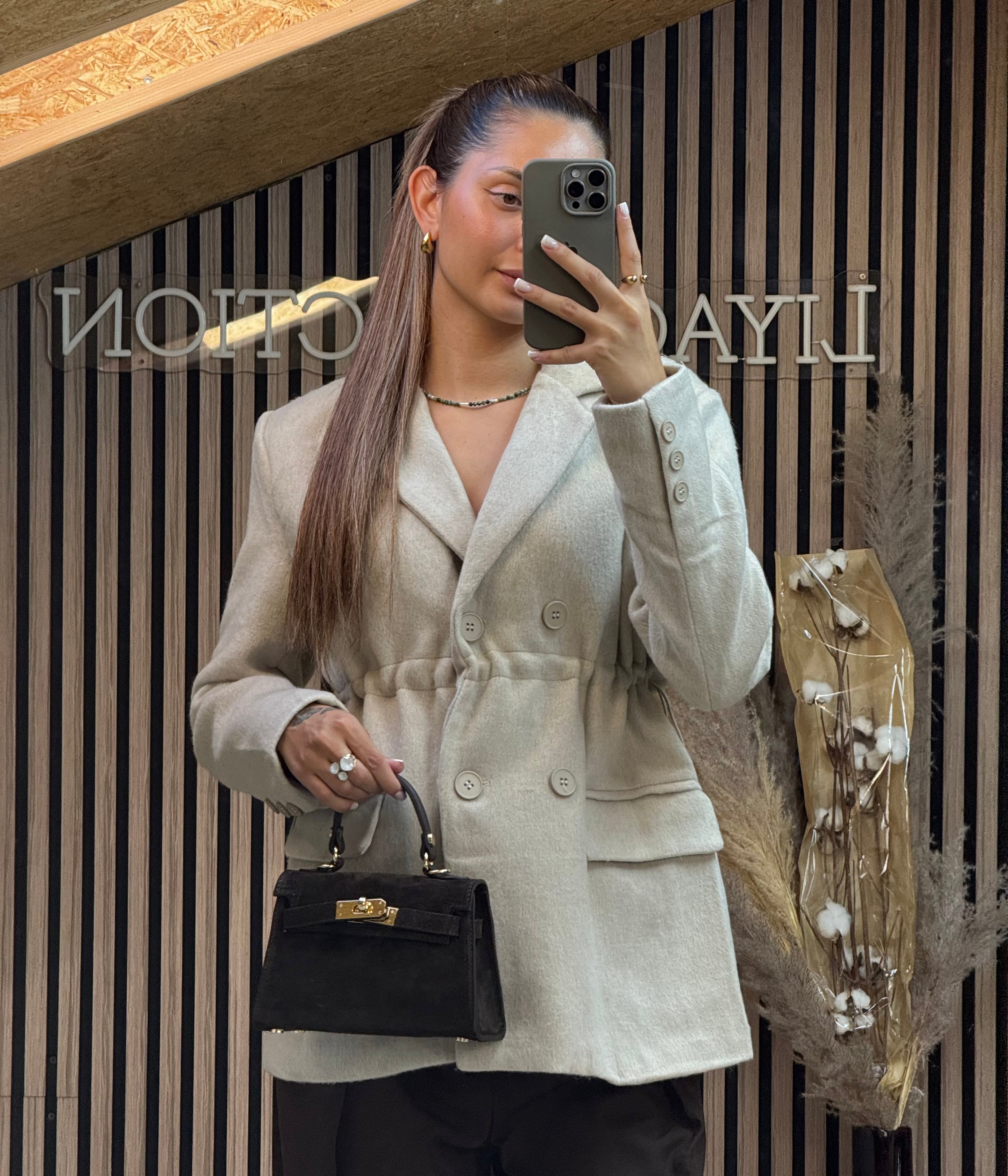 Manteau Blazer Écru « Haute qualité »