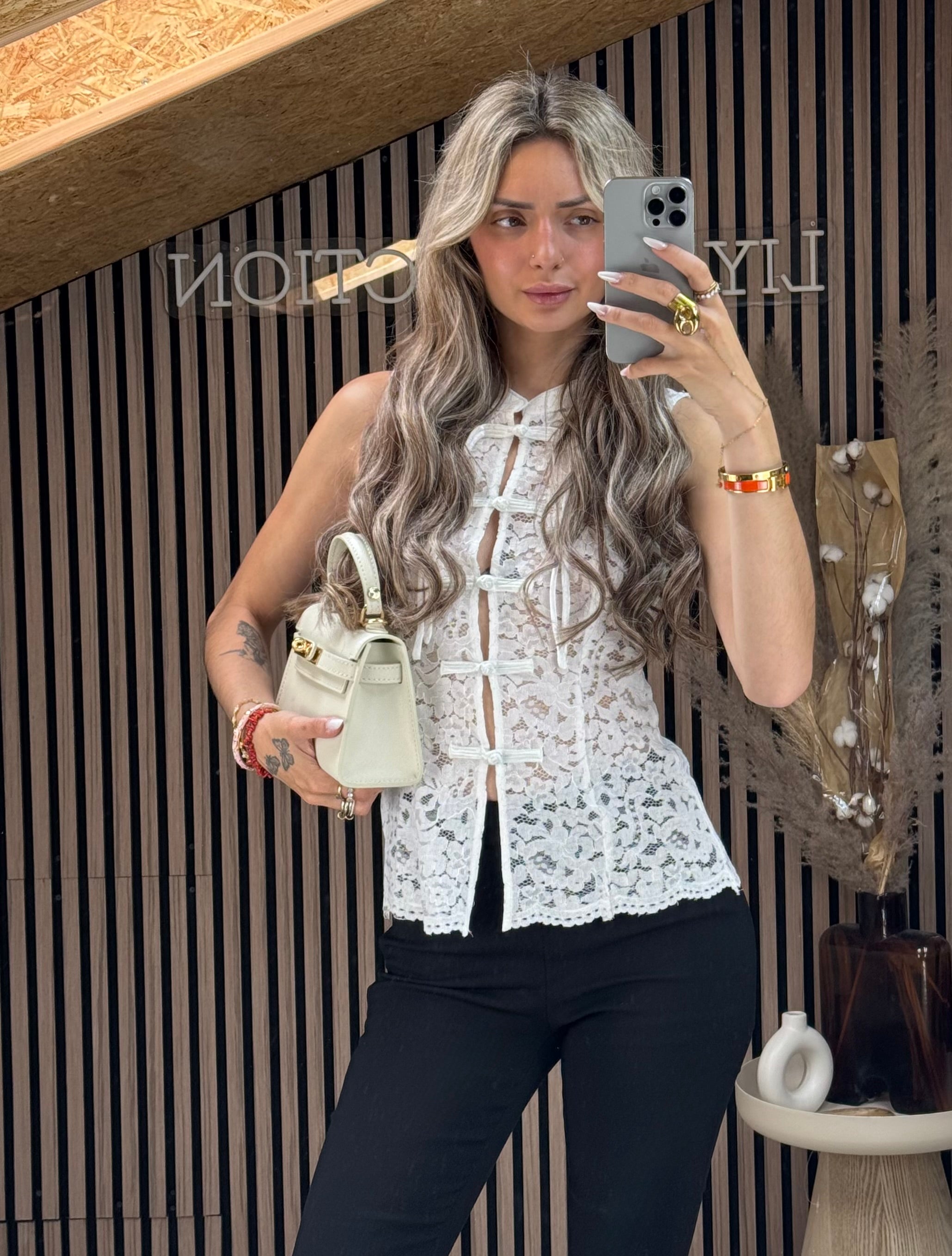 Top Stella blanc