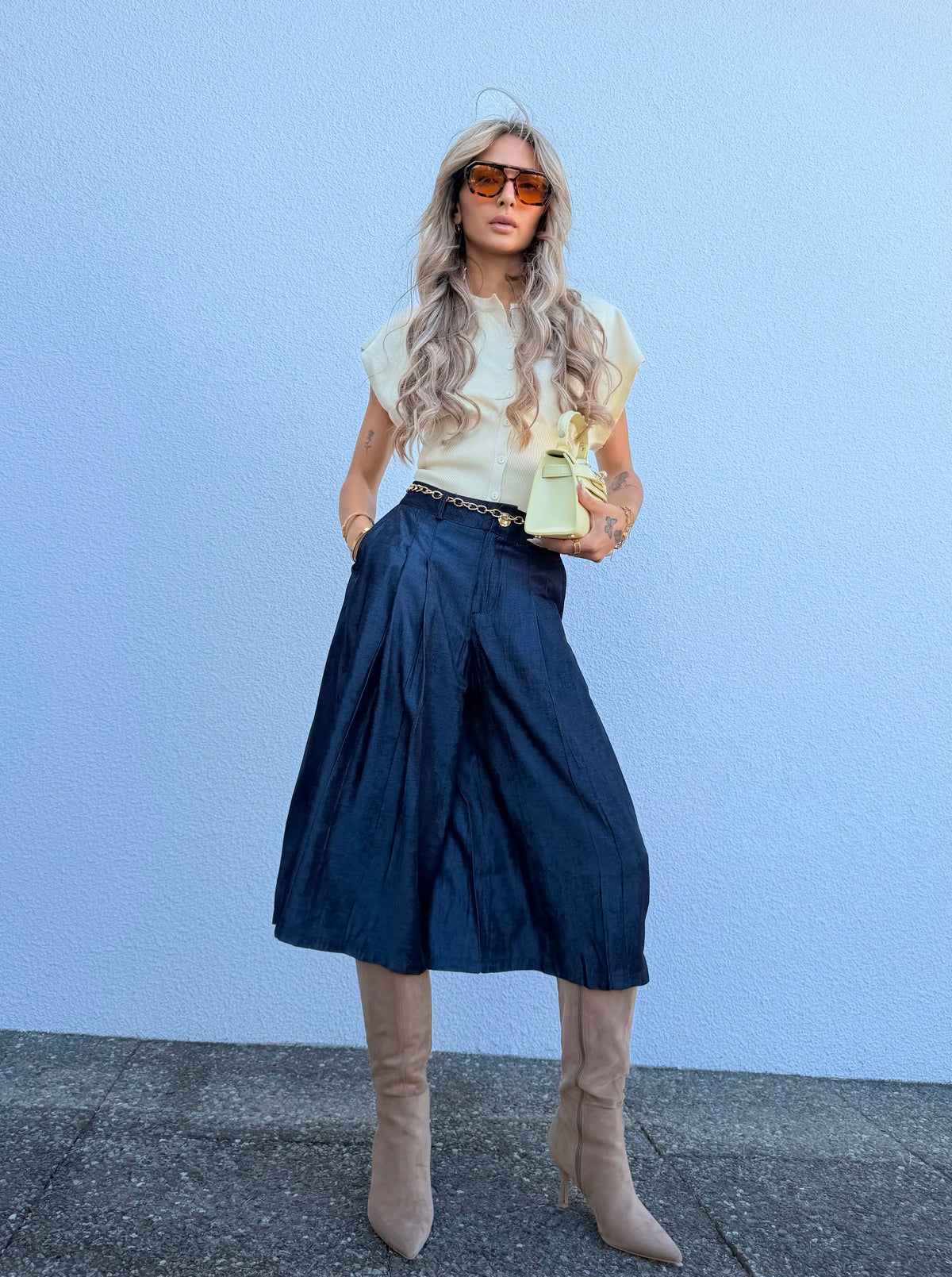 Top Leslie jaune
