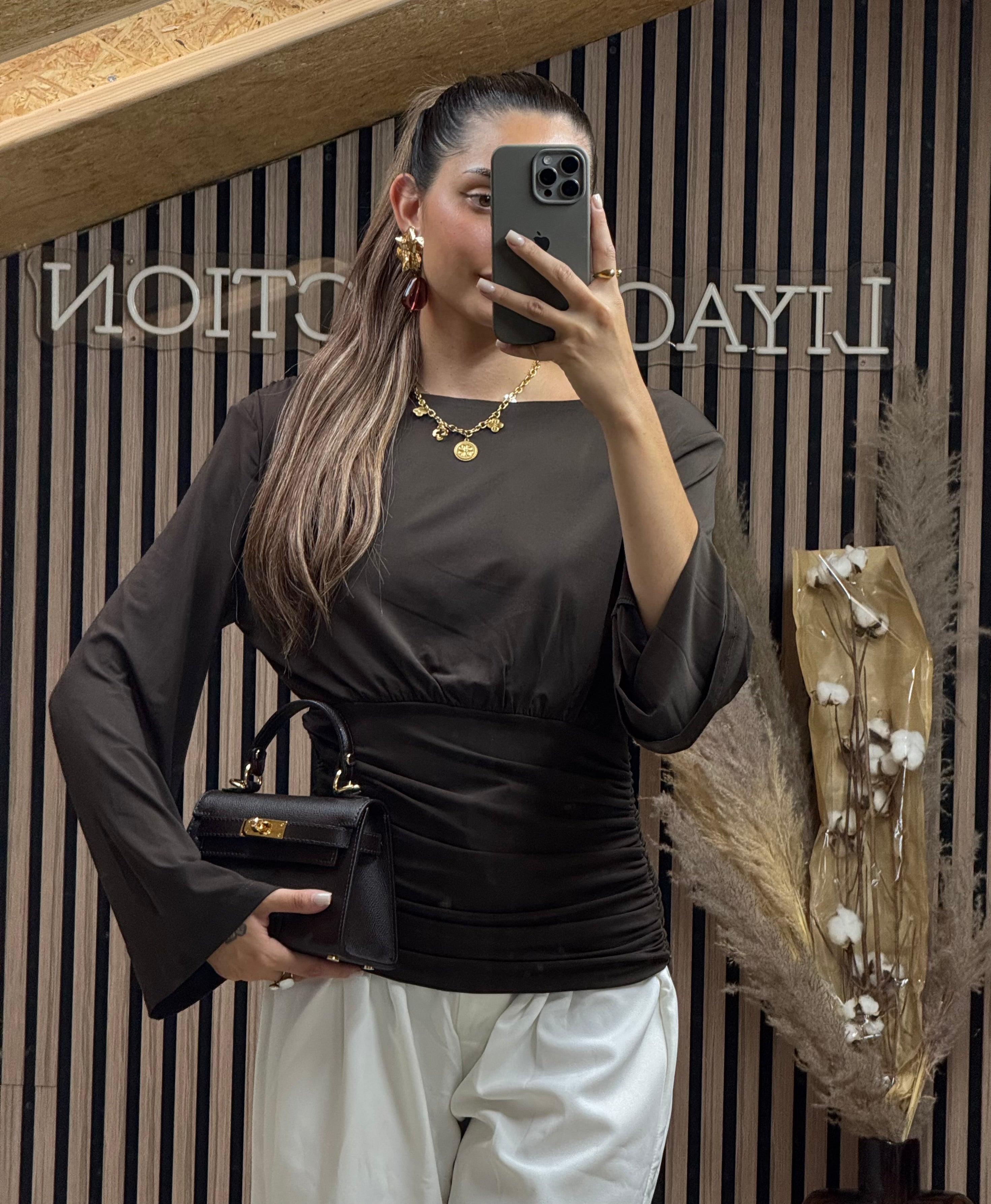 Pull Caroline Marron Foncé