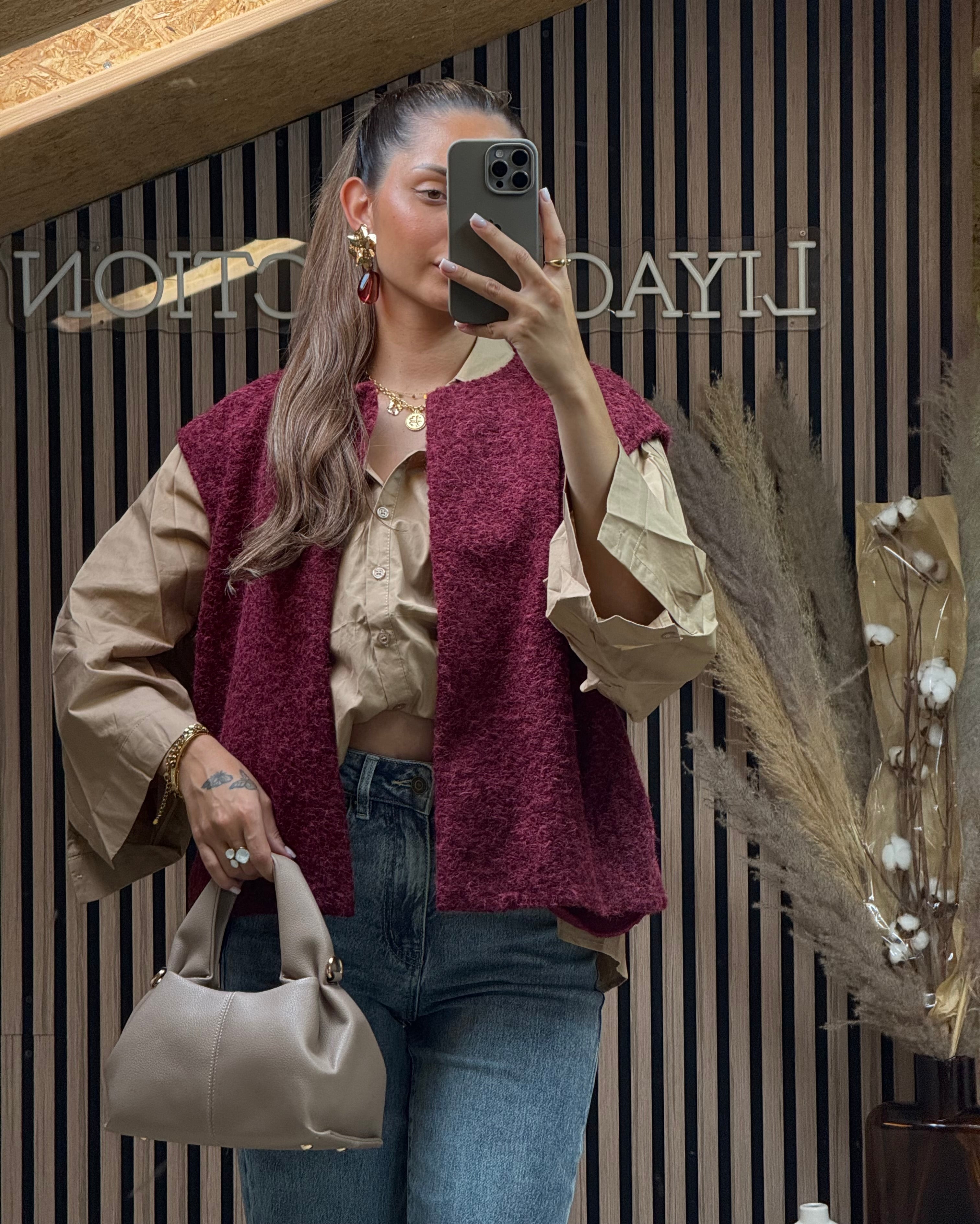 Gilet Wasley Bordeaux