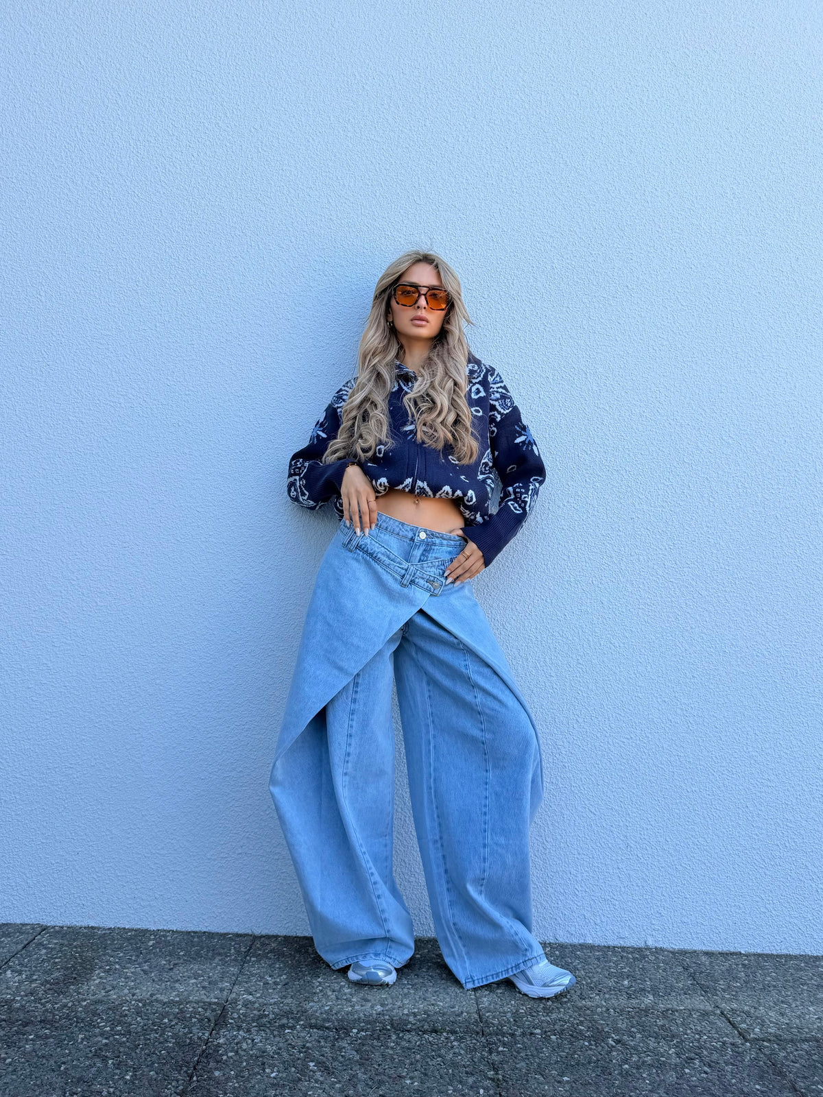 Pull bandana bleu marine