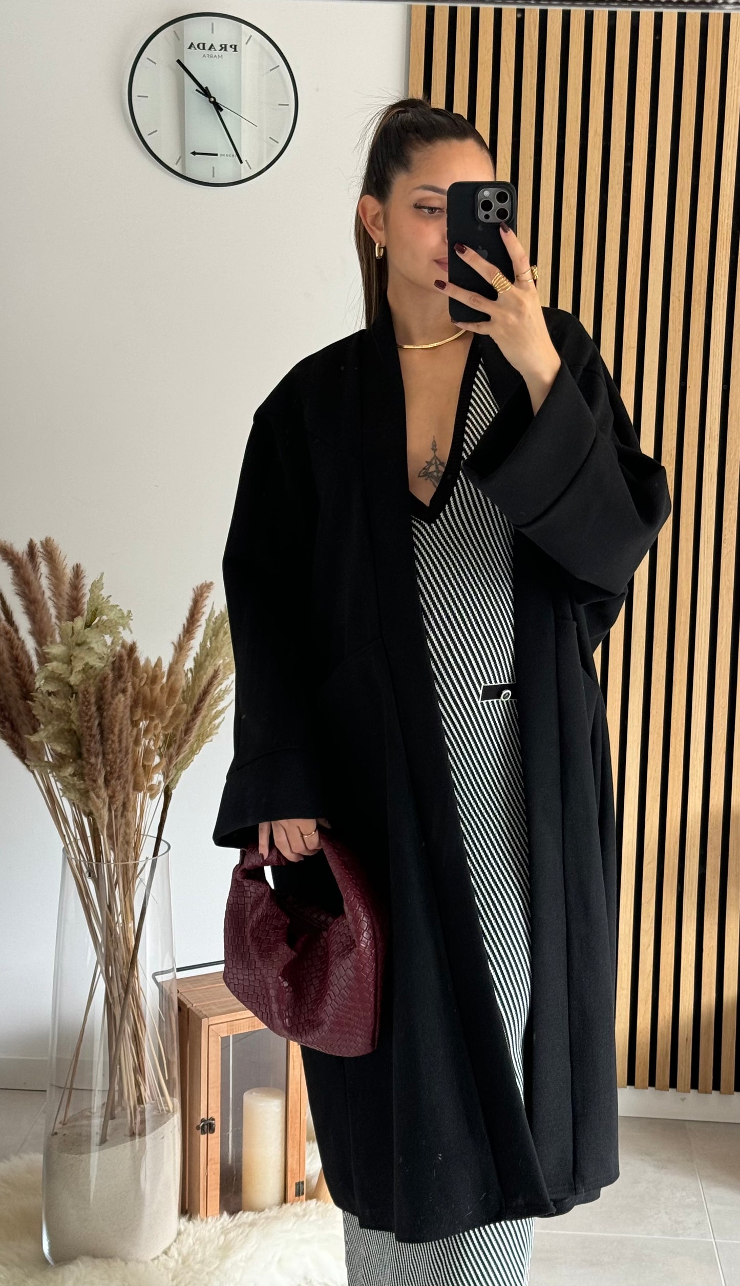 Manteau Mia Noir - Précommande expédié 1 novembre  ✨