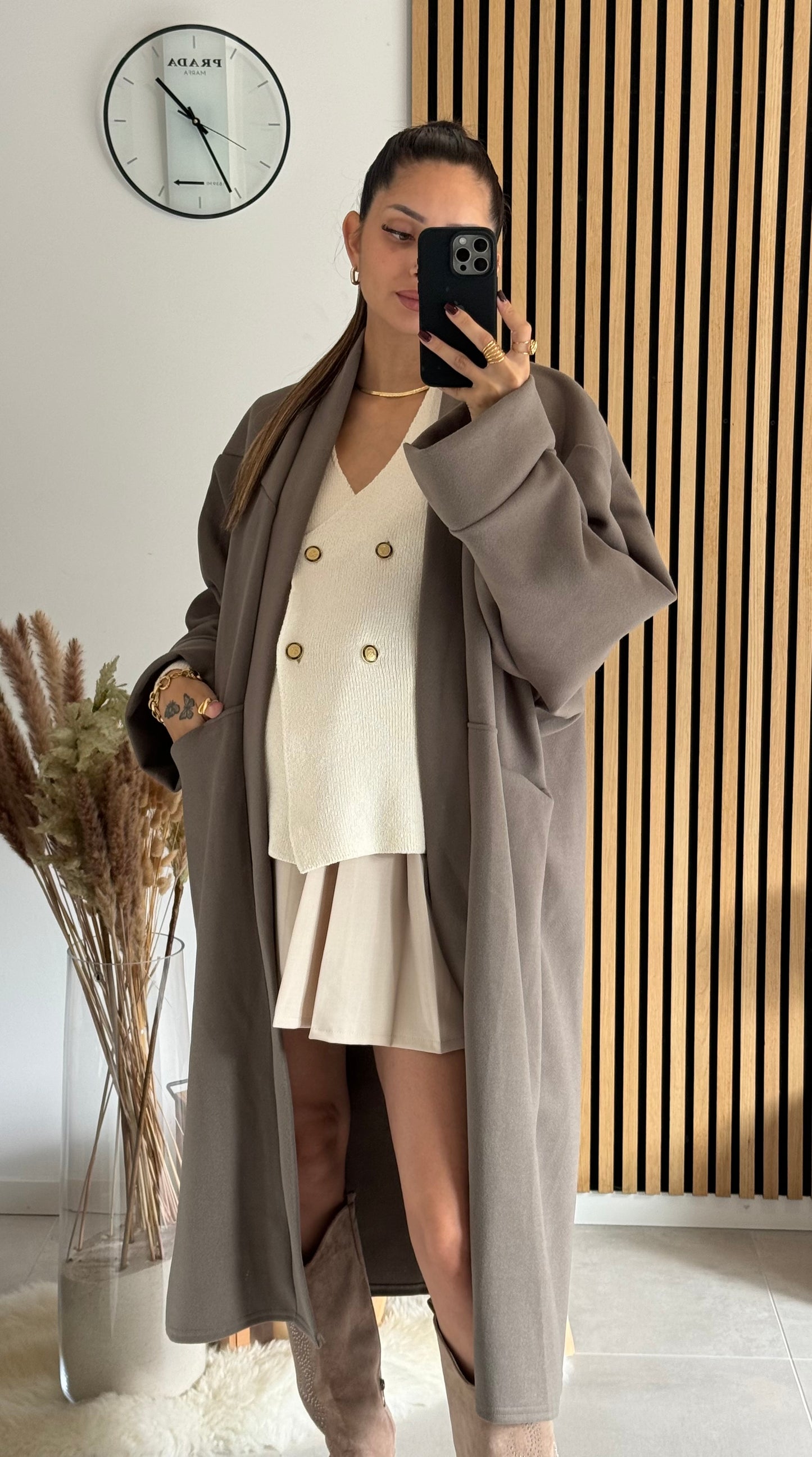 Manteau Mia Taupe