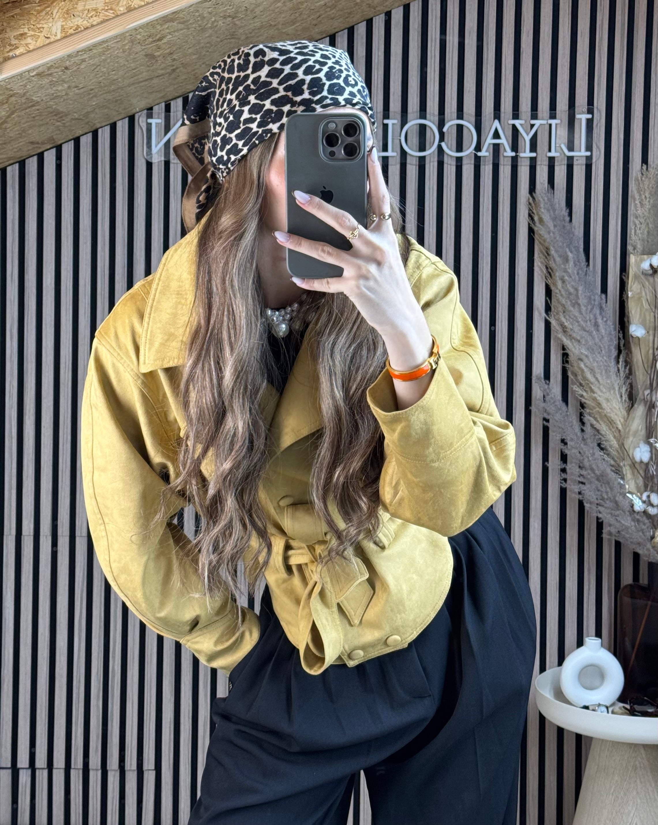 Veste Suédine Camel