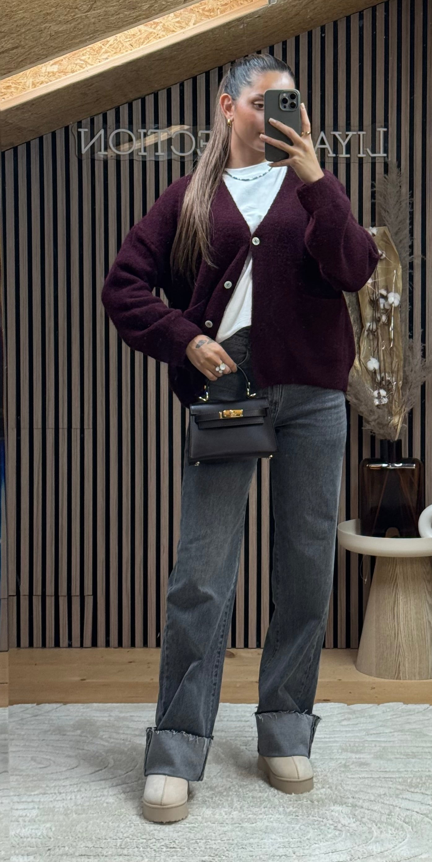 Cardigan Eloïse Bordeaux